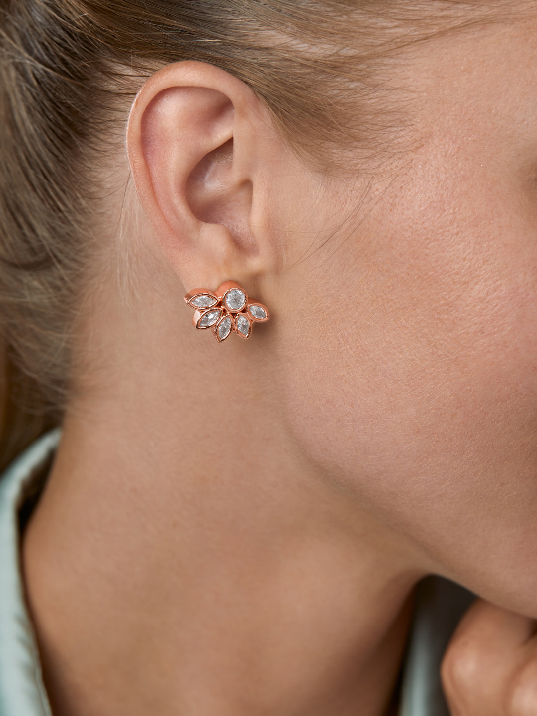 Floral Marquise Studs