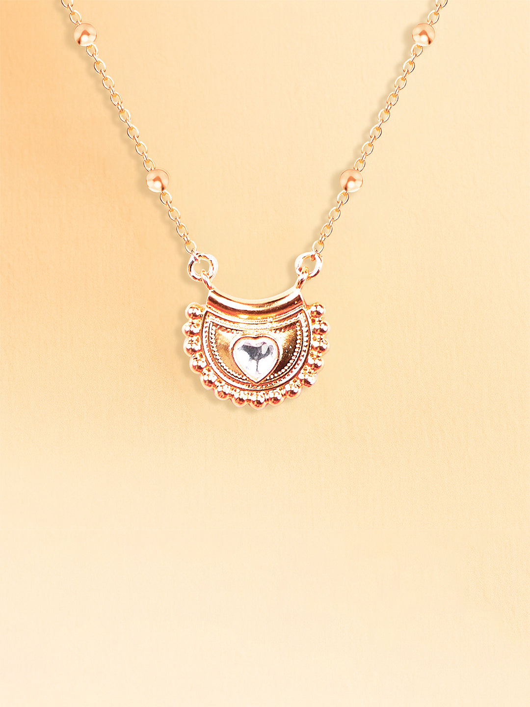 AIKA BY MINUTIAE 18K Gold Plated Chain Floral shaped Necklace for Women & Girls