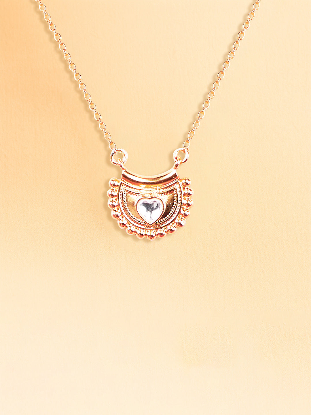 AIKA BY MINUTIAE 18K Gold Plated Chain Floral shaped Necklace for Women & Girls