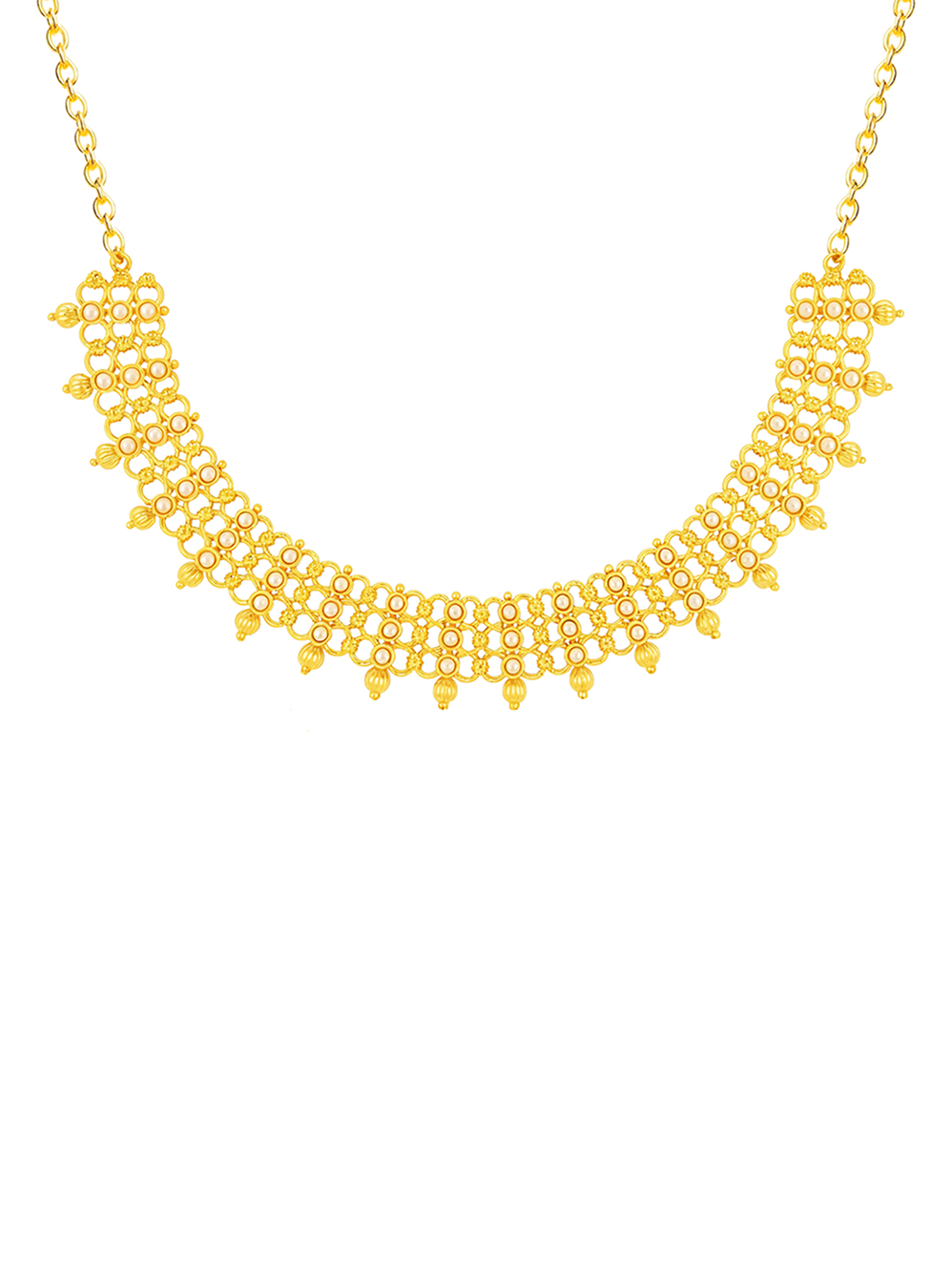 Gold-Plated Crystals Studded & Beaded Bracelet for Women's & Girls - Test