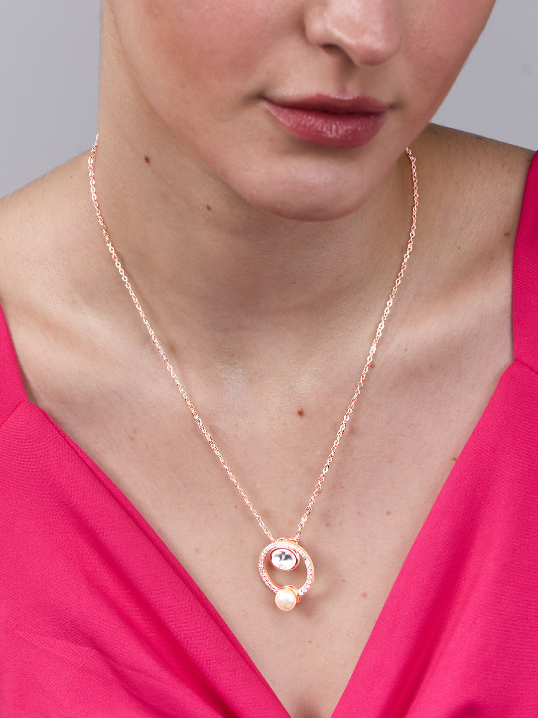 AIKA BY MINUTIAE 18K Women's Brass Gold-Plated Handcrafted Necklace