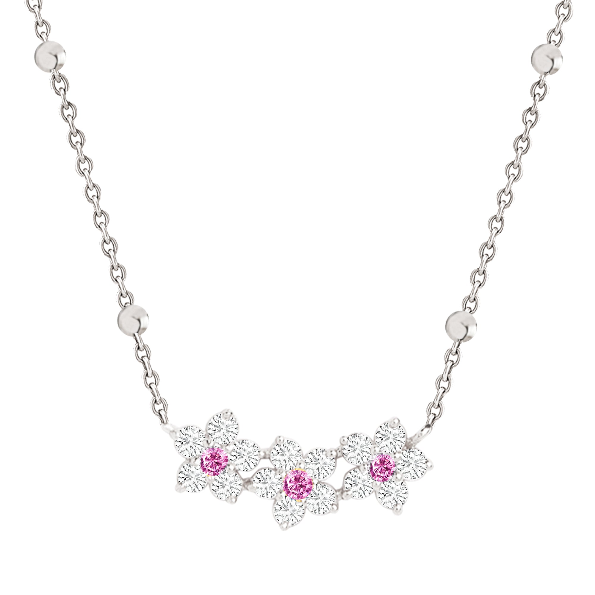 MINUTIAE Brass Gold-Plated Crystal Studded Necklace