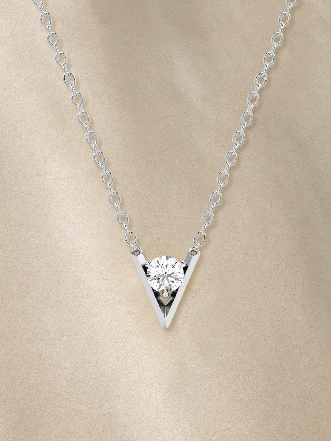 MINUTIAE Gold-Plated Artificial Stones Studded Minimal Necklace