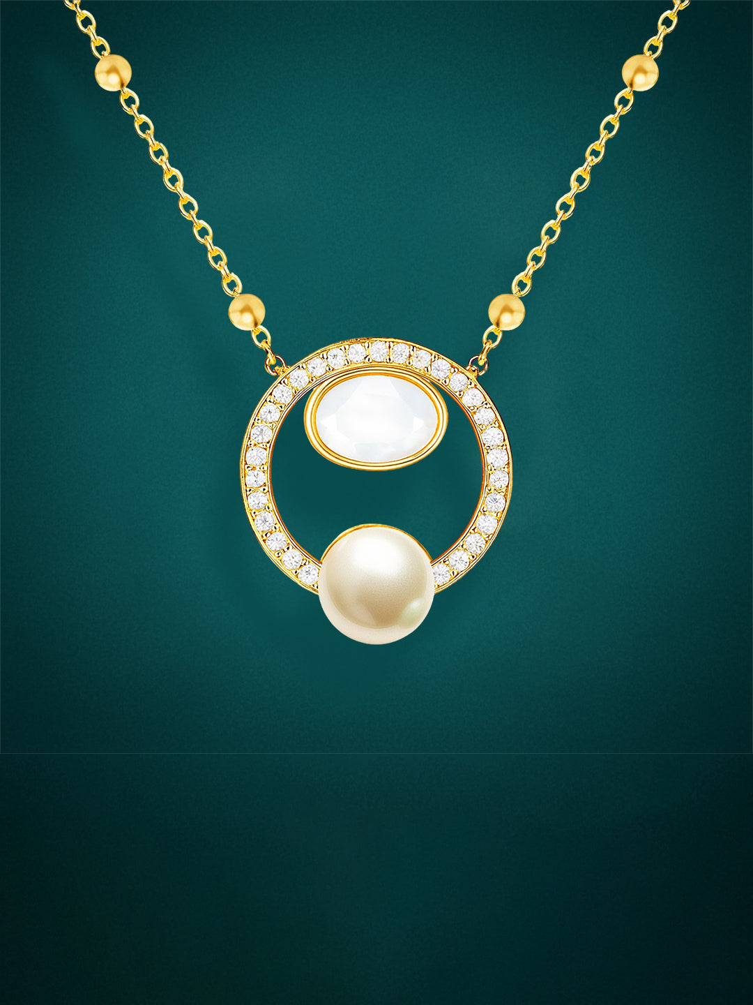 AIKA BY MINUTIAE 18K Women's Brass Gold-Plated Handcrafted Necklace