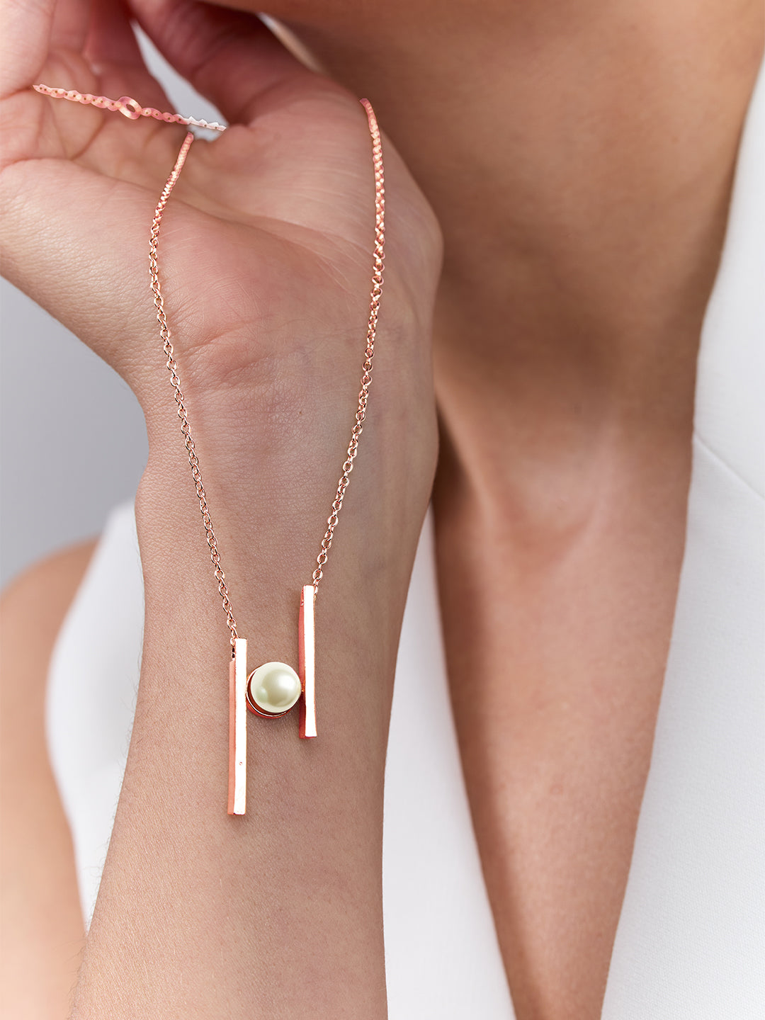 AIKA BY MINUTIAE 18K Women's Brass Gold-Plated Handcrafted Necklace