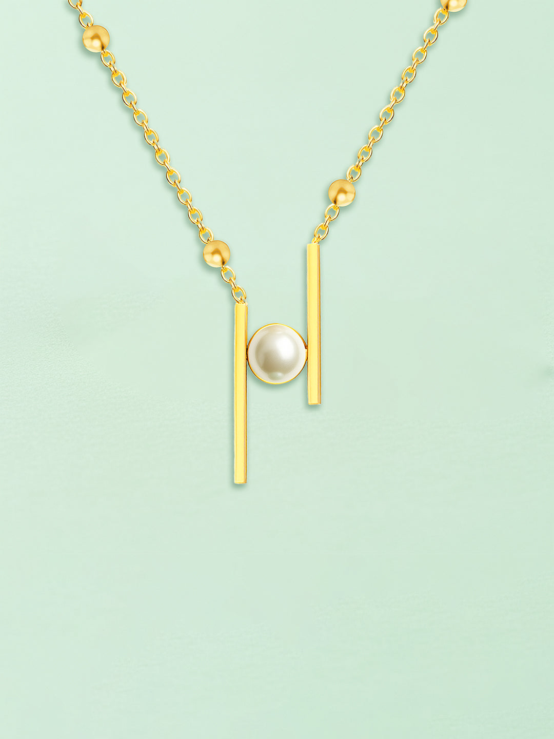 AIKA BY MINUTIAE 18K Women's Brass Gold-Plated Handcrafted Necklace