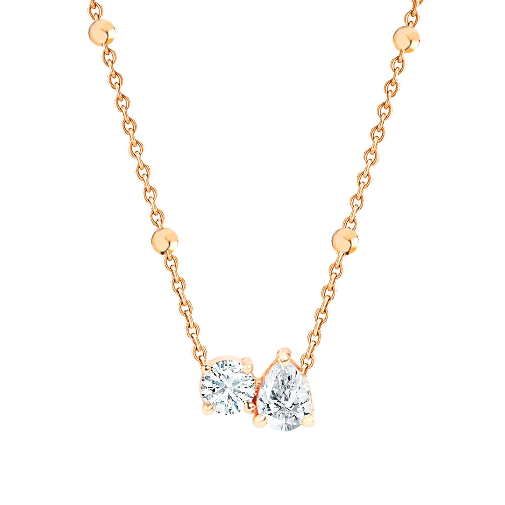 MINUTIAE Gold-Plated Crystals Studded Necklace
