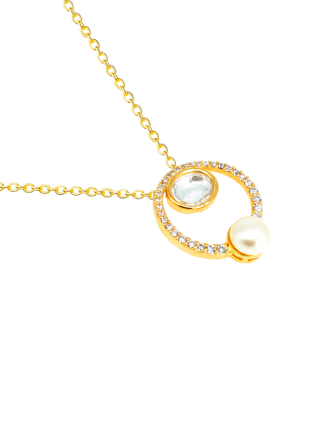 AIKA BY MINUTIAE 18K Women's Brass Gold-Plated Handcrafted Necklace