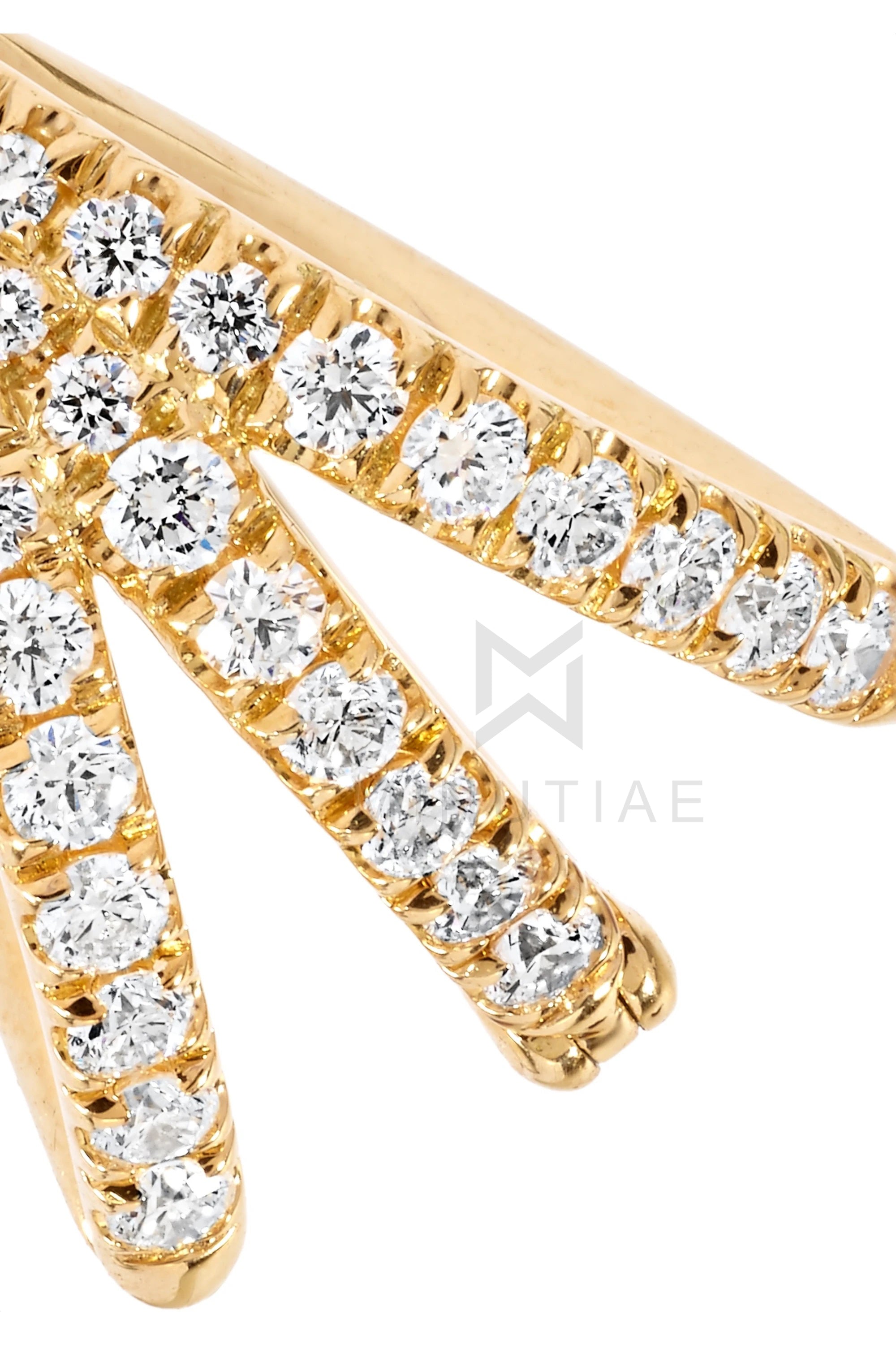 MINUTIAE Gold-Toned Contemporary Studs Earrings For Women's & Girl