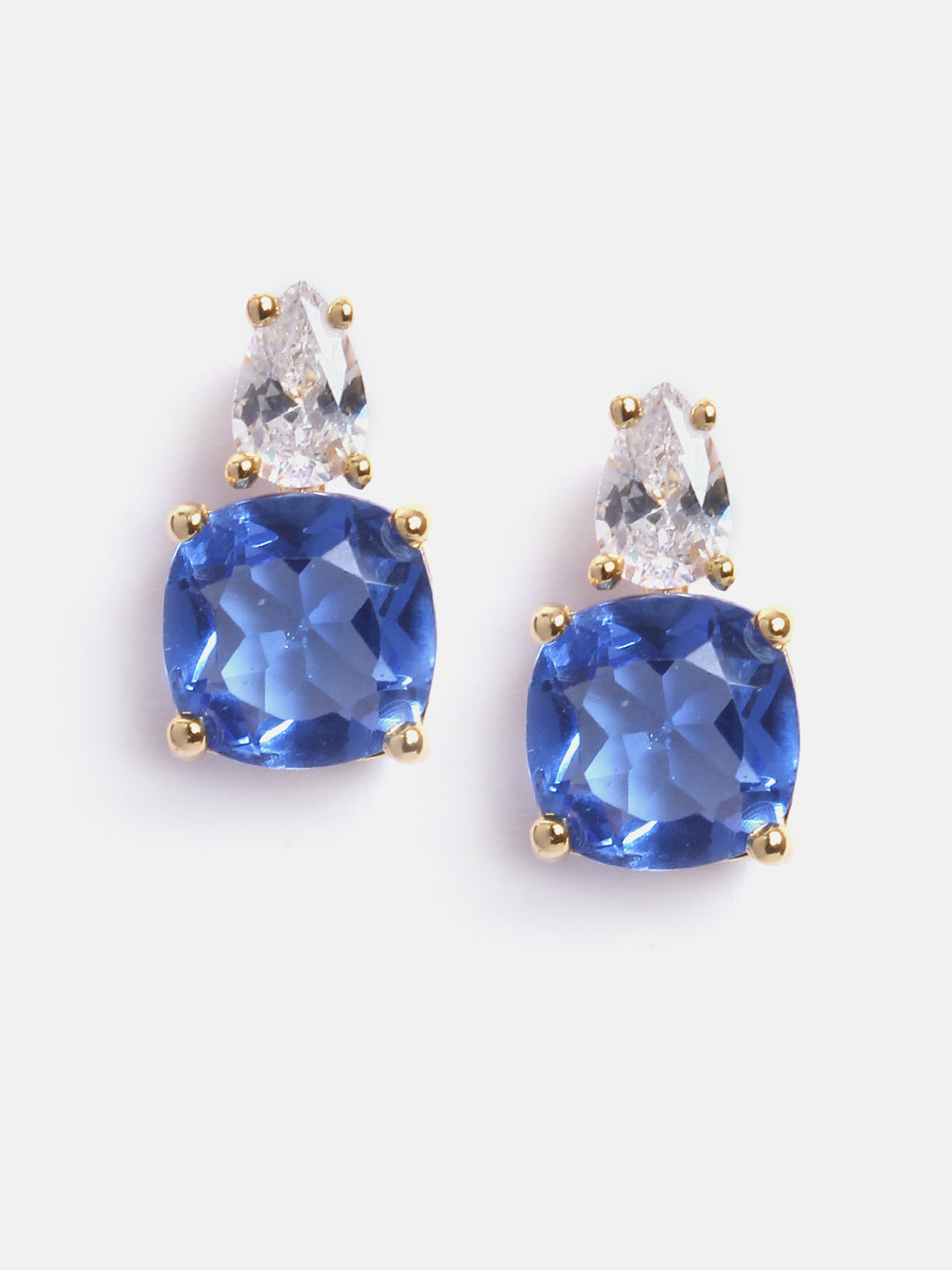 MINUTIAE Gold-Toned Contemporary Hoop Earrings For Women's & Girl