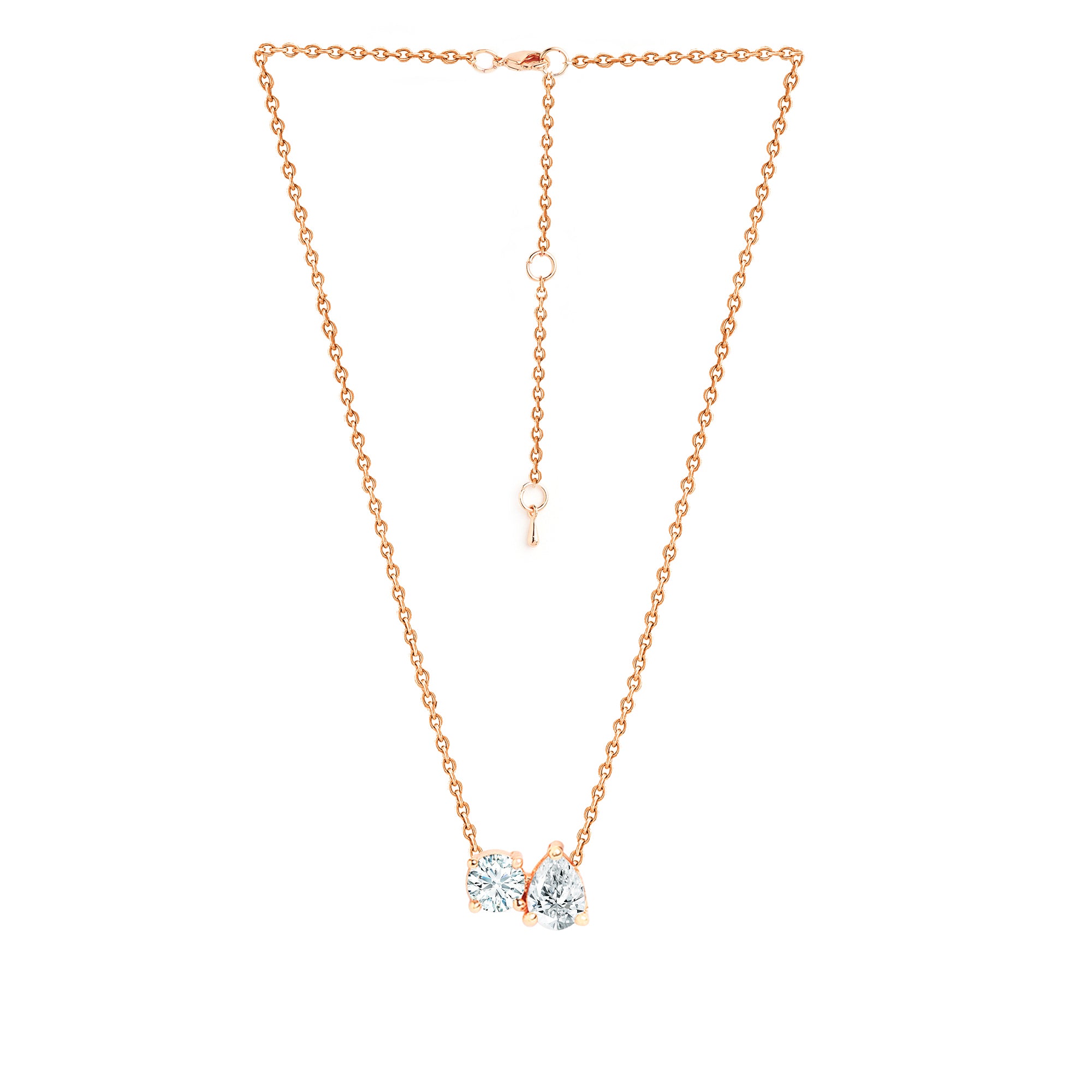 MINUTIAE Brass Gold-Plated Crystal Studded Necklace