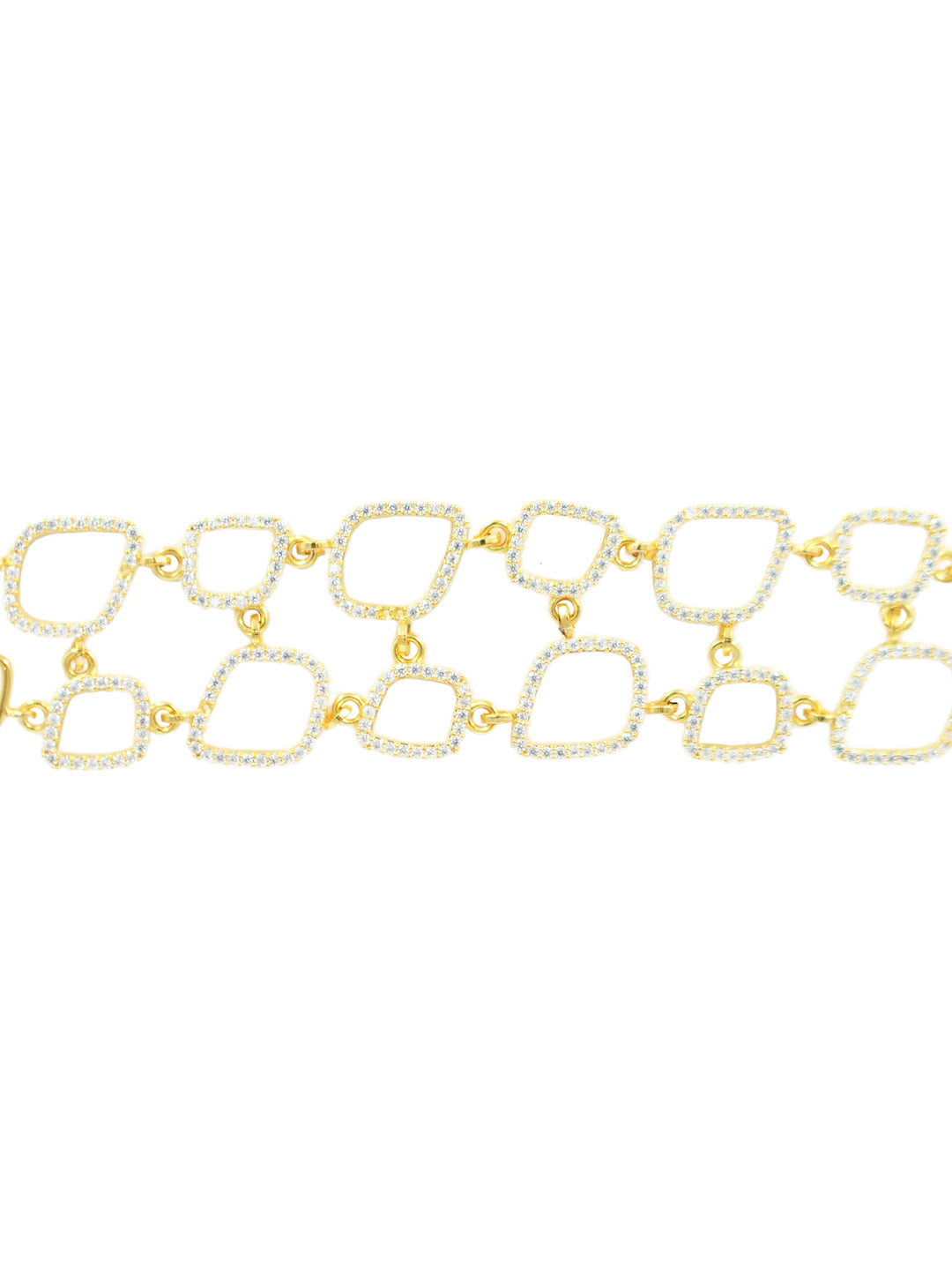 AIKA BY MINUTIAE Women Brass Gold-Plated Link Bracelet