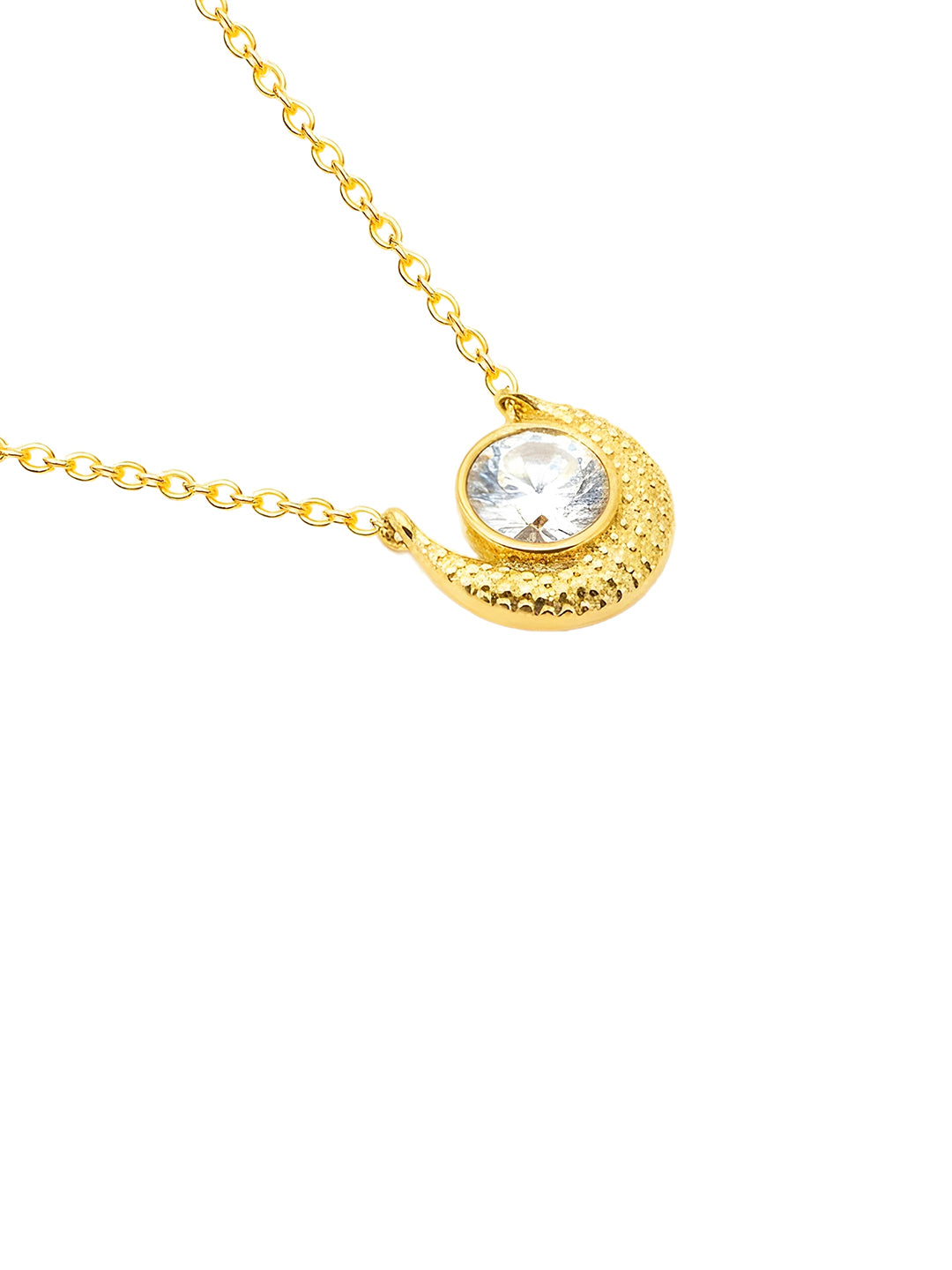 AIKA BY MINUTIAE 18K Gold Plated Round Brass Necklace for Women