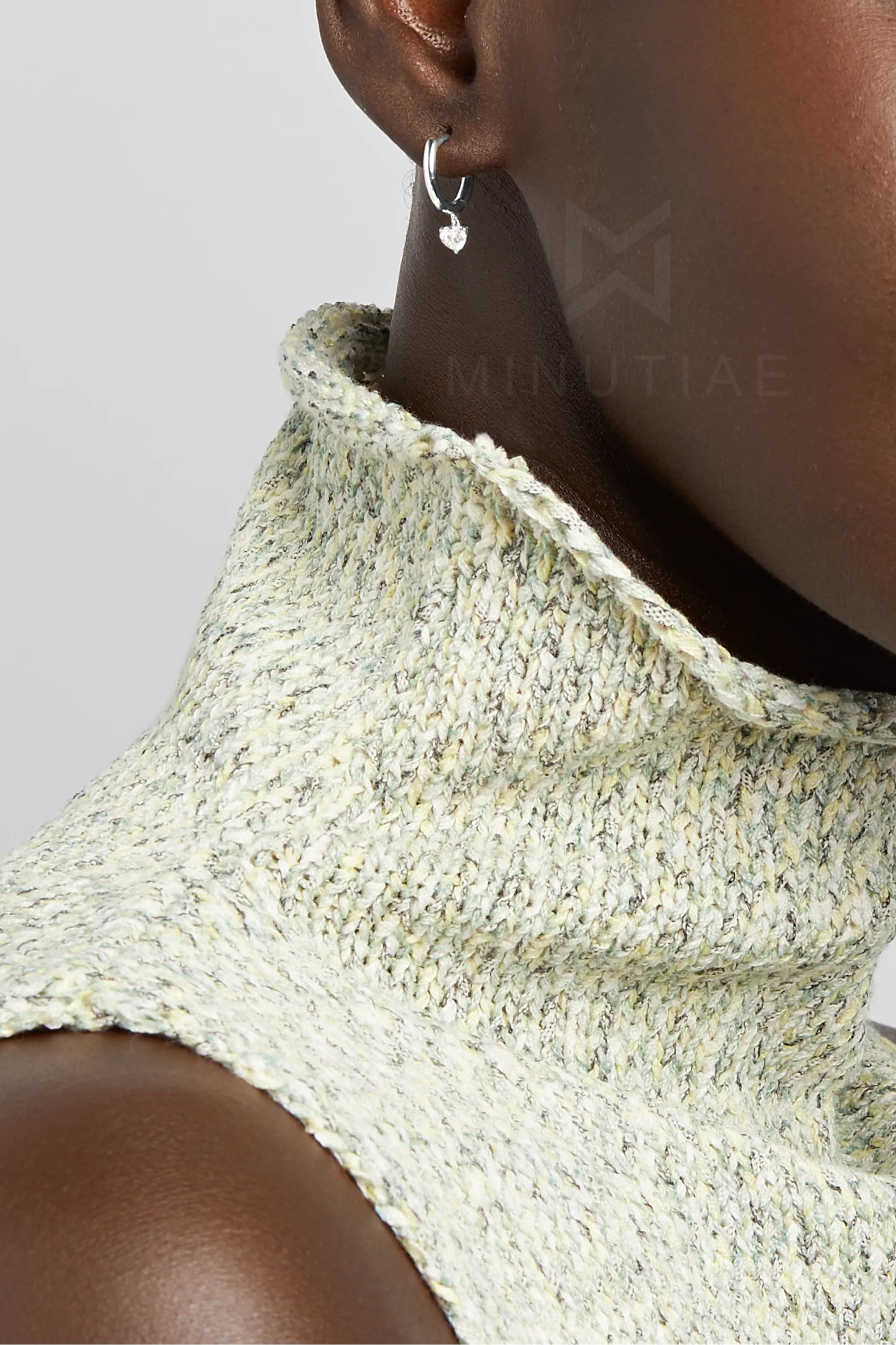 MINUTIAE Gold-Toned Circular Studs Earrings For Women's & Girl