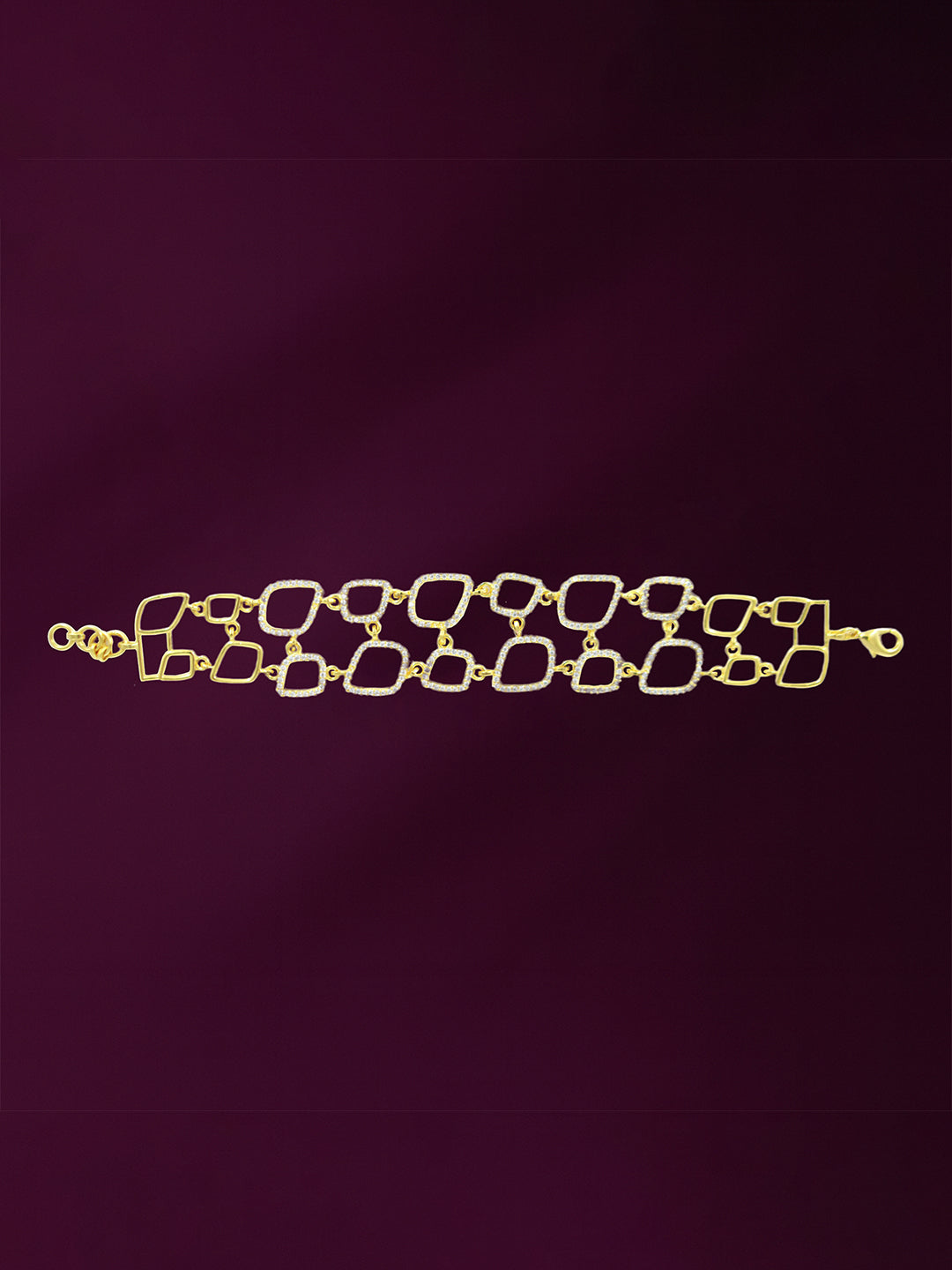 AIKA BY MINUTIAE Women Brass Gold-Plated Link Bracelet