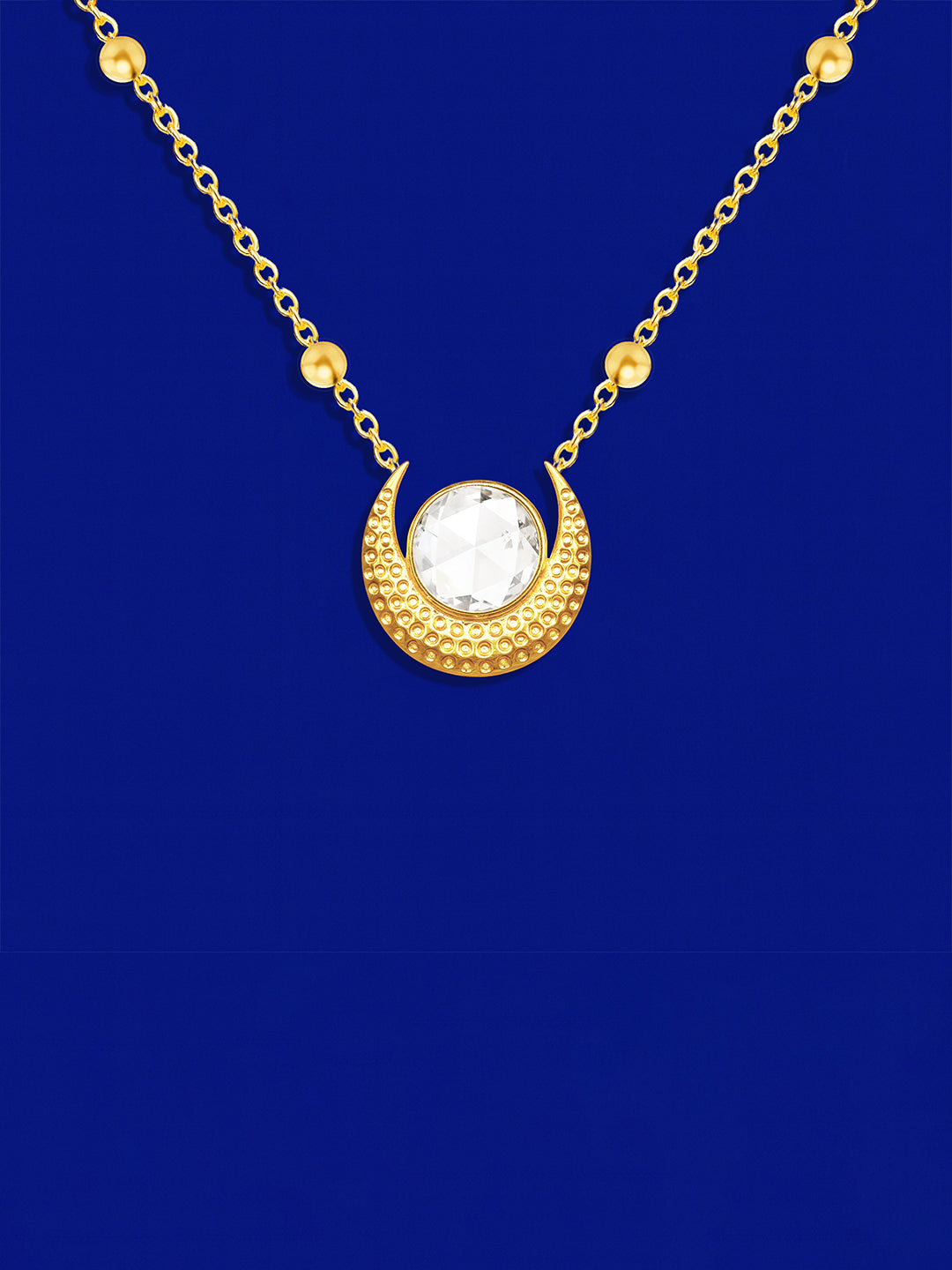 AIKA BY MINUTIAE 18K Gold Plated Round Brass Necklace for Women