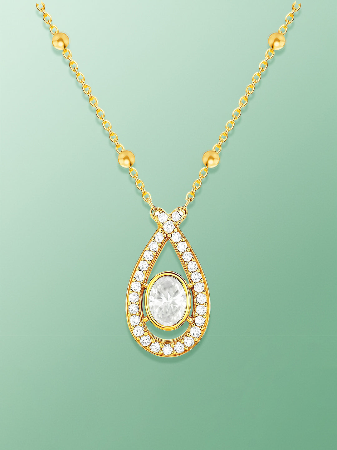 AIKA BY MINUTIAE 18k Women Brass Gold-Plated Handcrafted Necklace