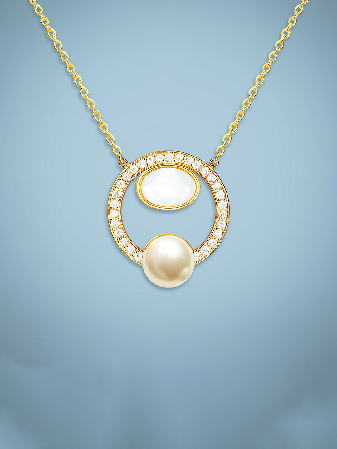 AIKA BY MINUTIAE 18K Women's Brass Gold-Plated Handcrafted Necklace