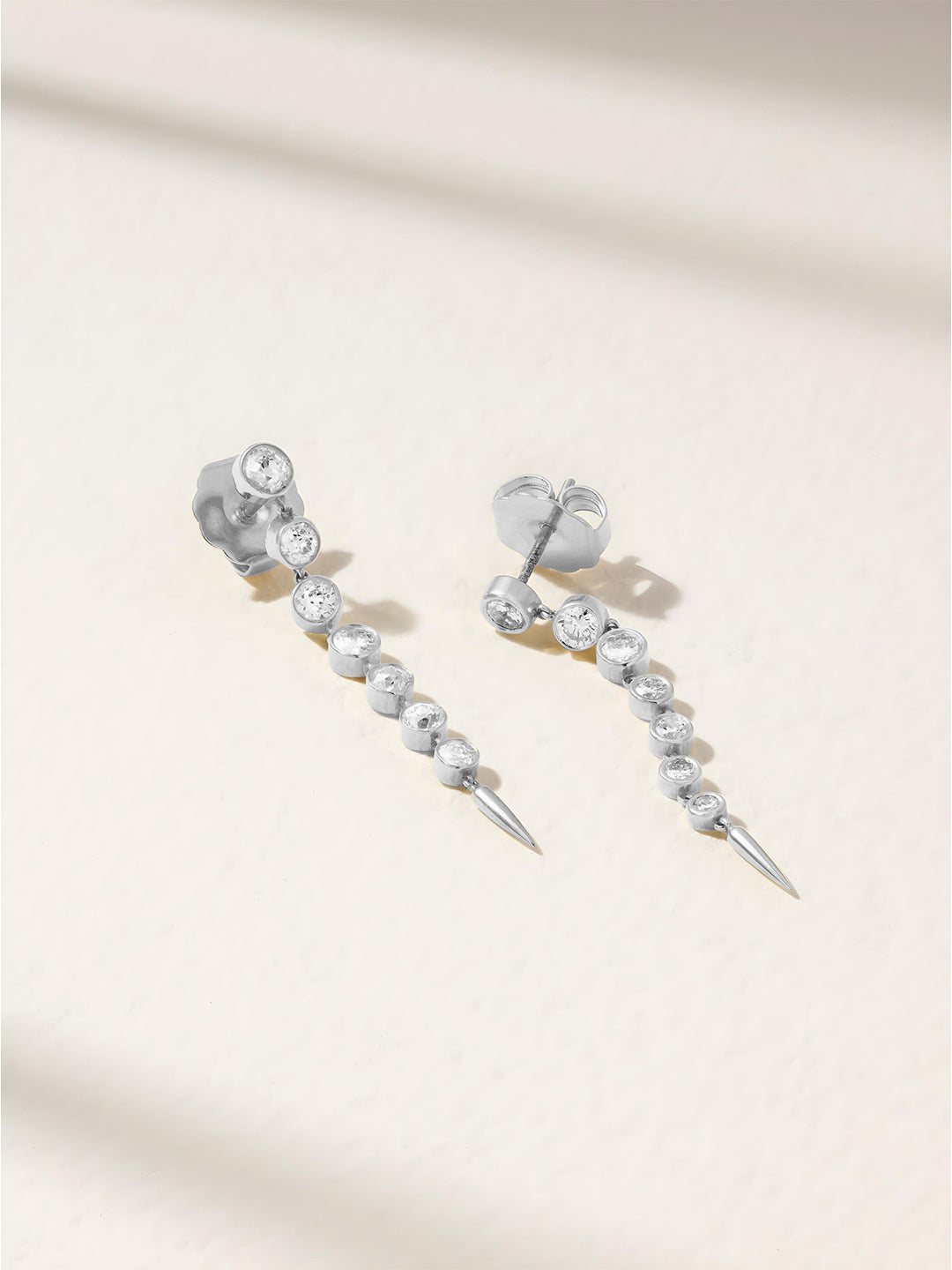 MINUTIAE Gold-Plated Circular Shaped Drop Earrings