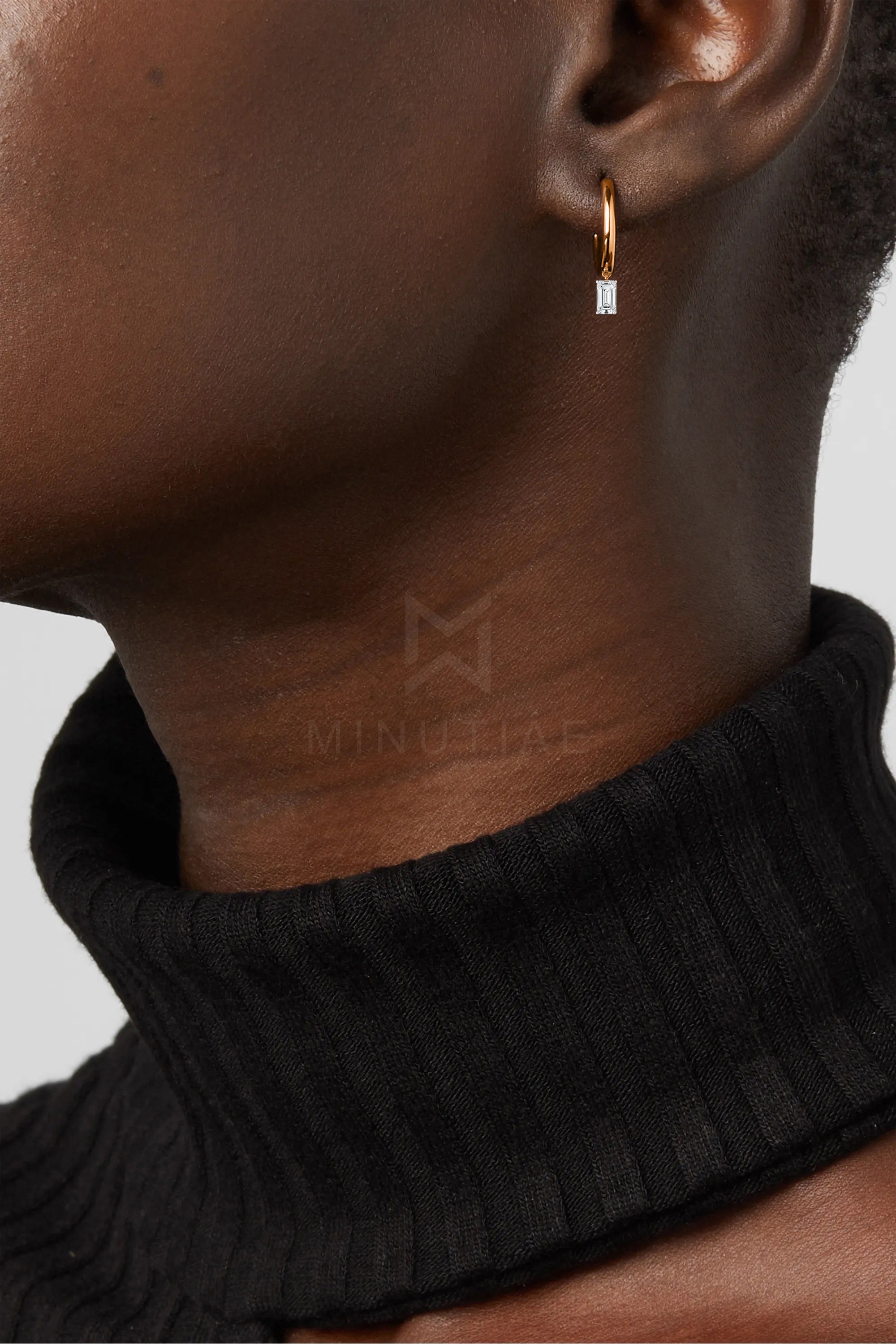 MINUTIAE Rose Gold Circular Hoop Earrings For Women's & Girl