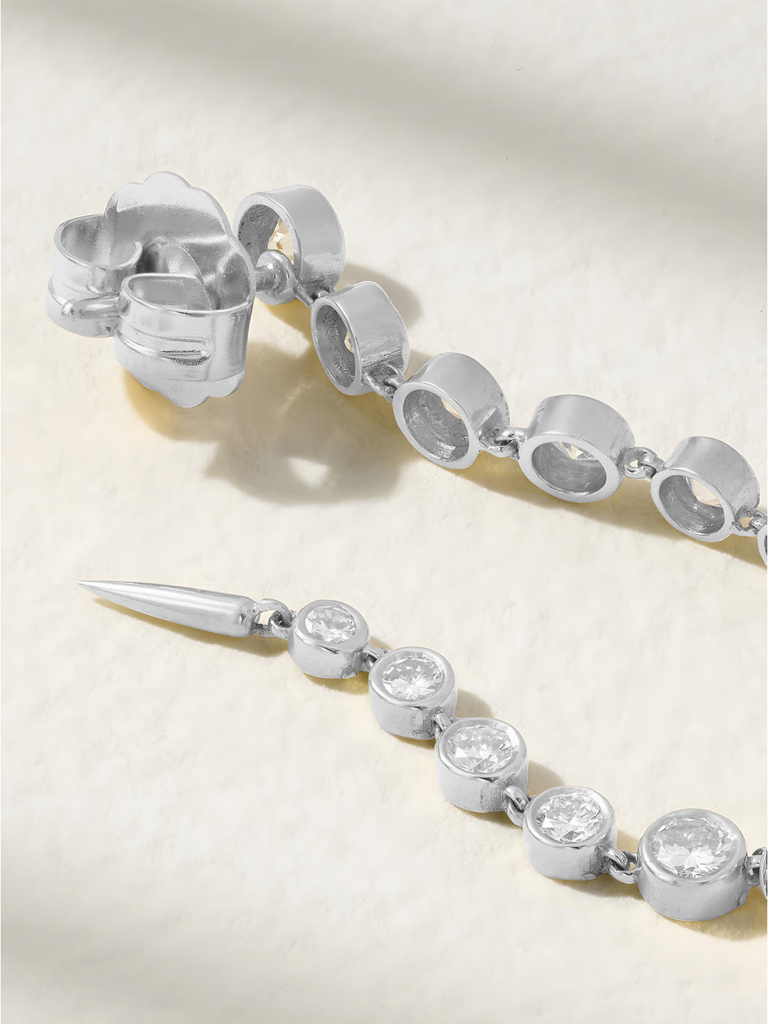 MINUTIAE Gold-Plated Circular Shaped Drop Earrings