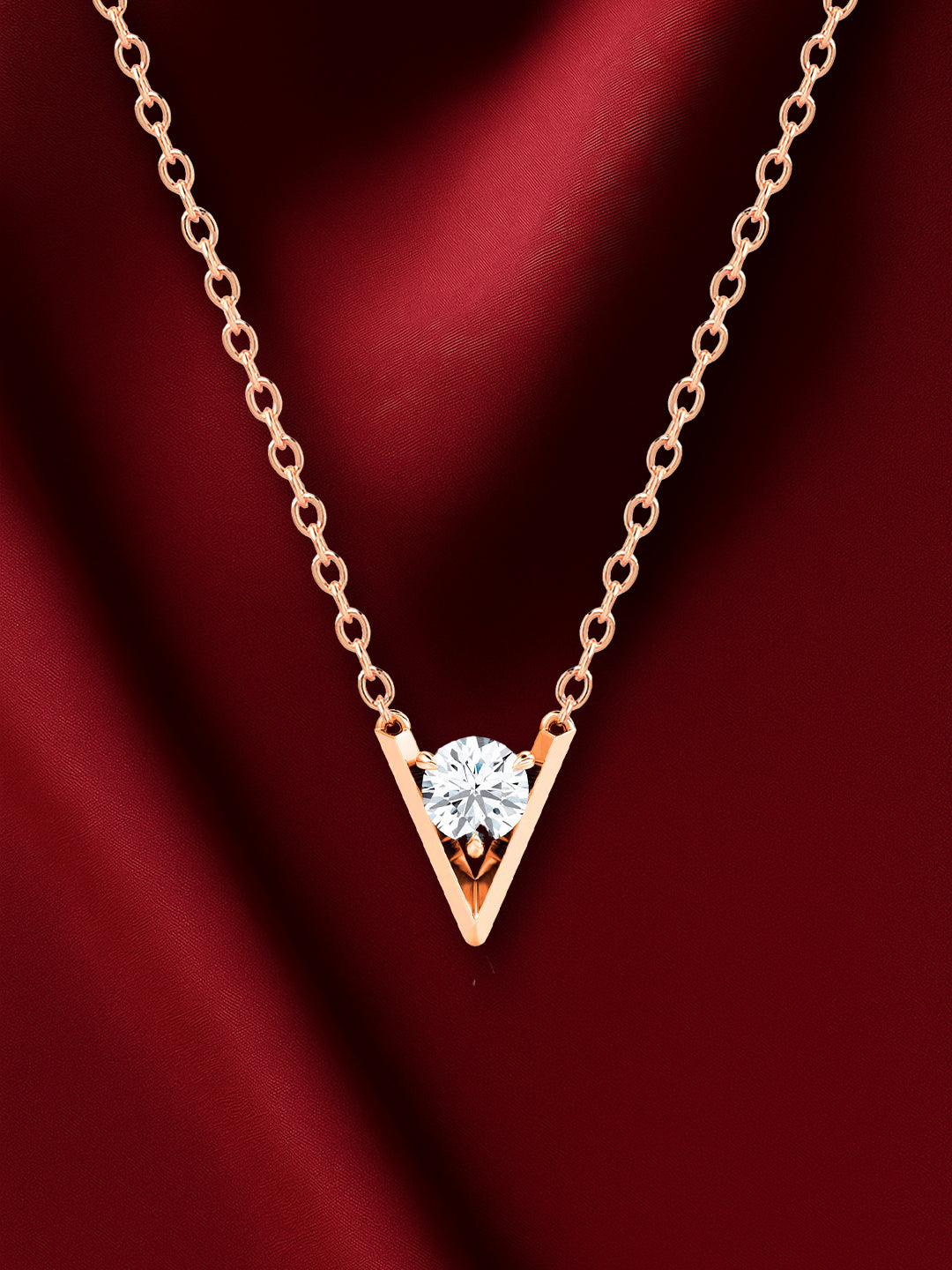 MINUTIAE Gold-Plated Artificial Stones Studded Minimal Necklace