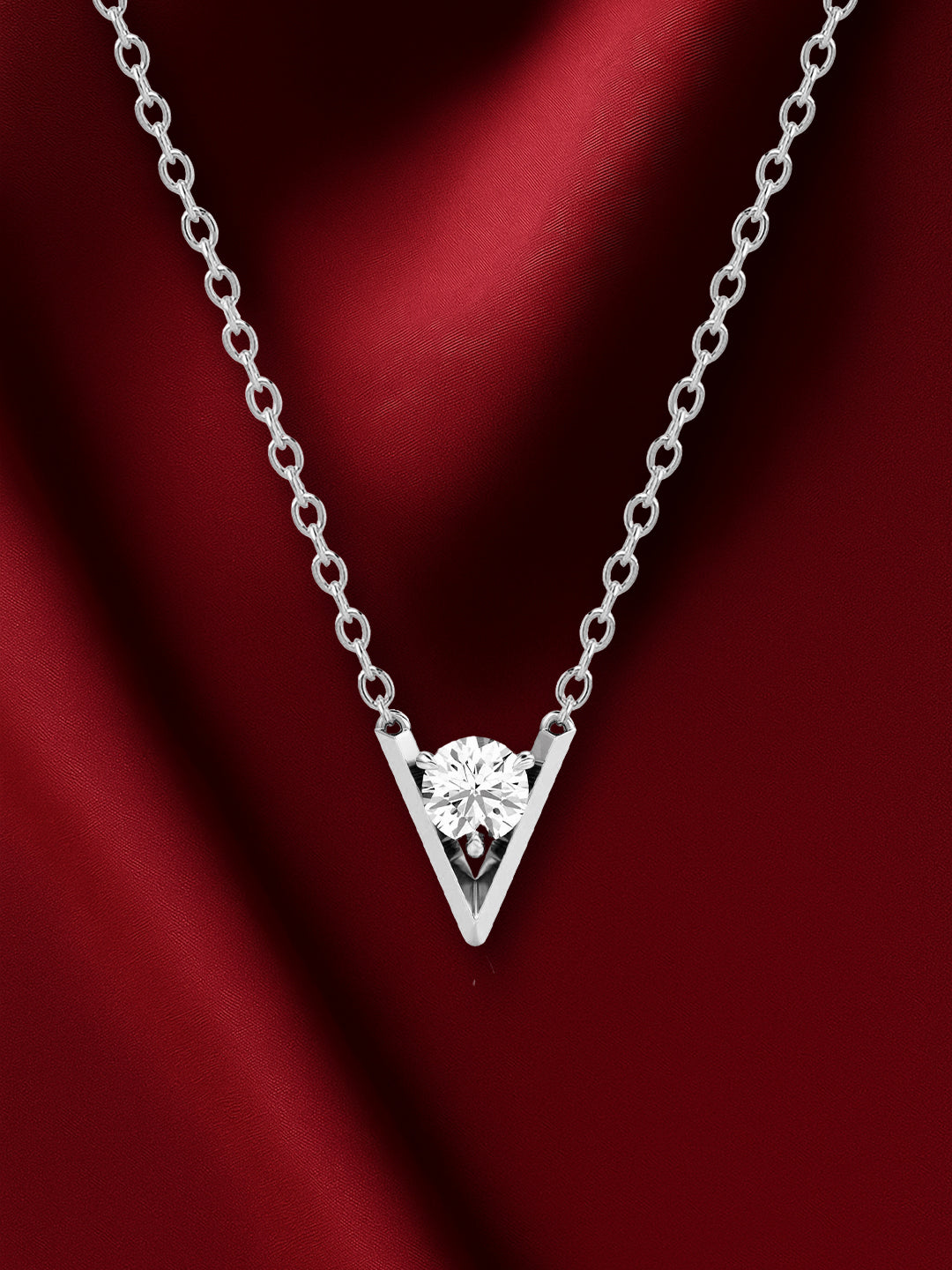 MINUTIAE Gold-Plated Artificial Stones Studded Minimal Necklace