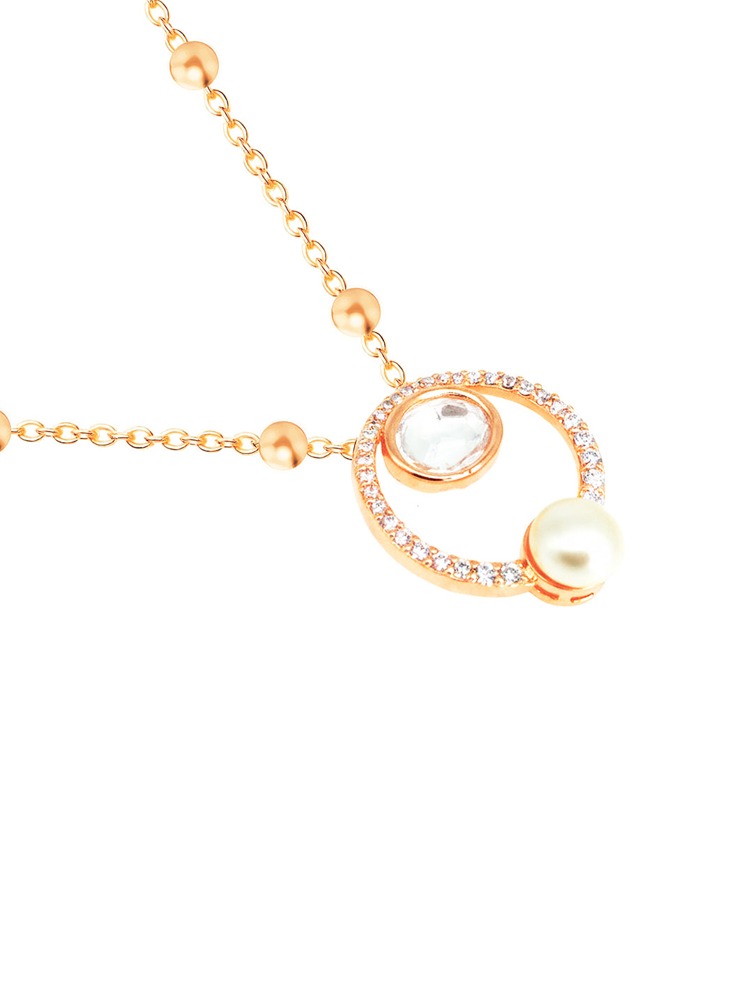 AIKA BY MINUTIAE 18K Women's Brass Gold-Plated Handcrafted Necklace