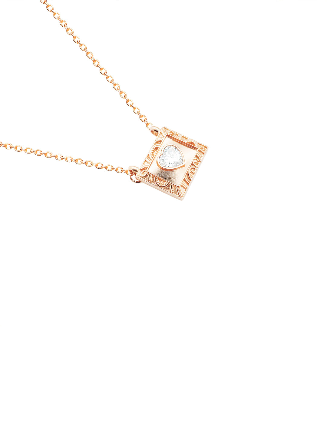 AIKA BY MINUTIAE 18K Gold Plated Heart shaped Necklace for Women & Girls