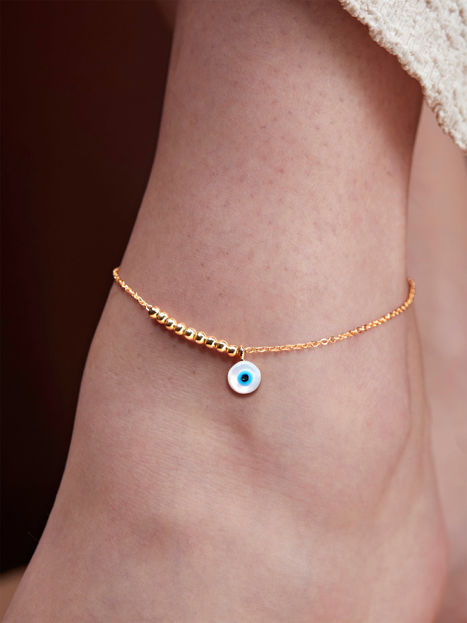 MINUTIAE Gold-Plated Anklet For Women's