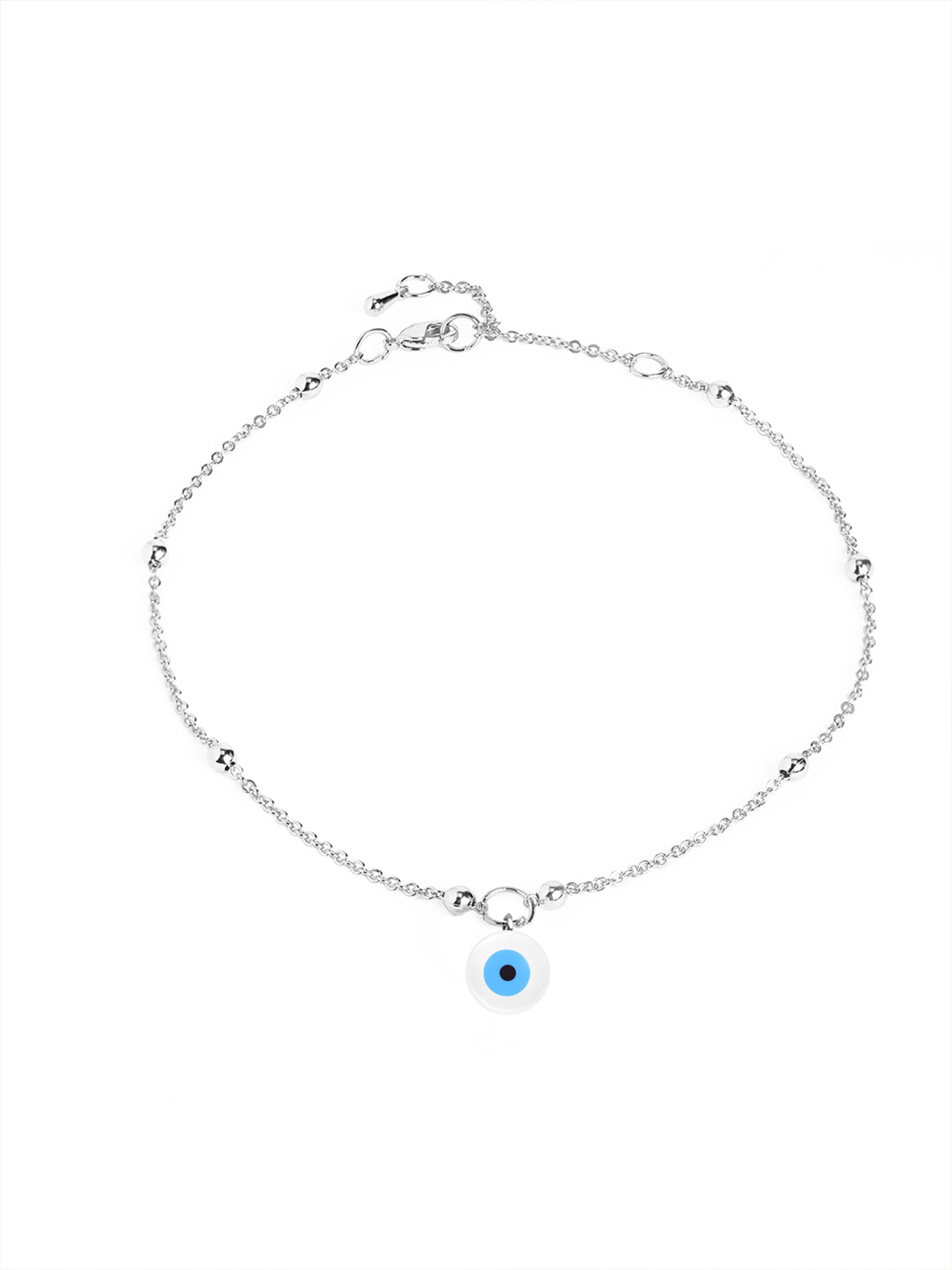 MINUTIAE Gold-Plated Crystals Anklet For Women's