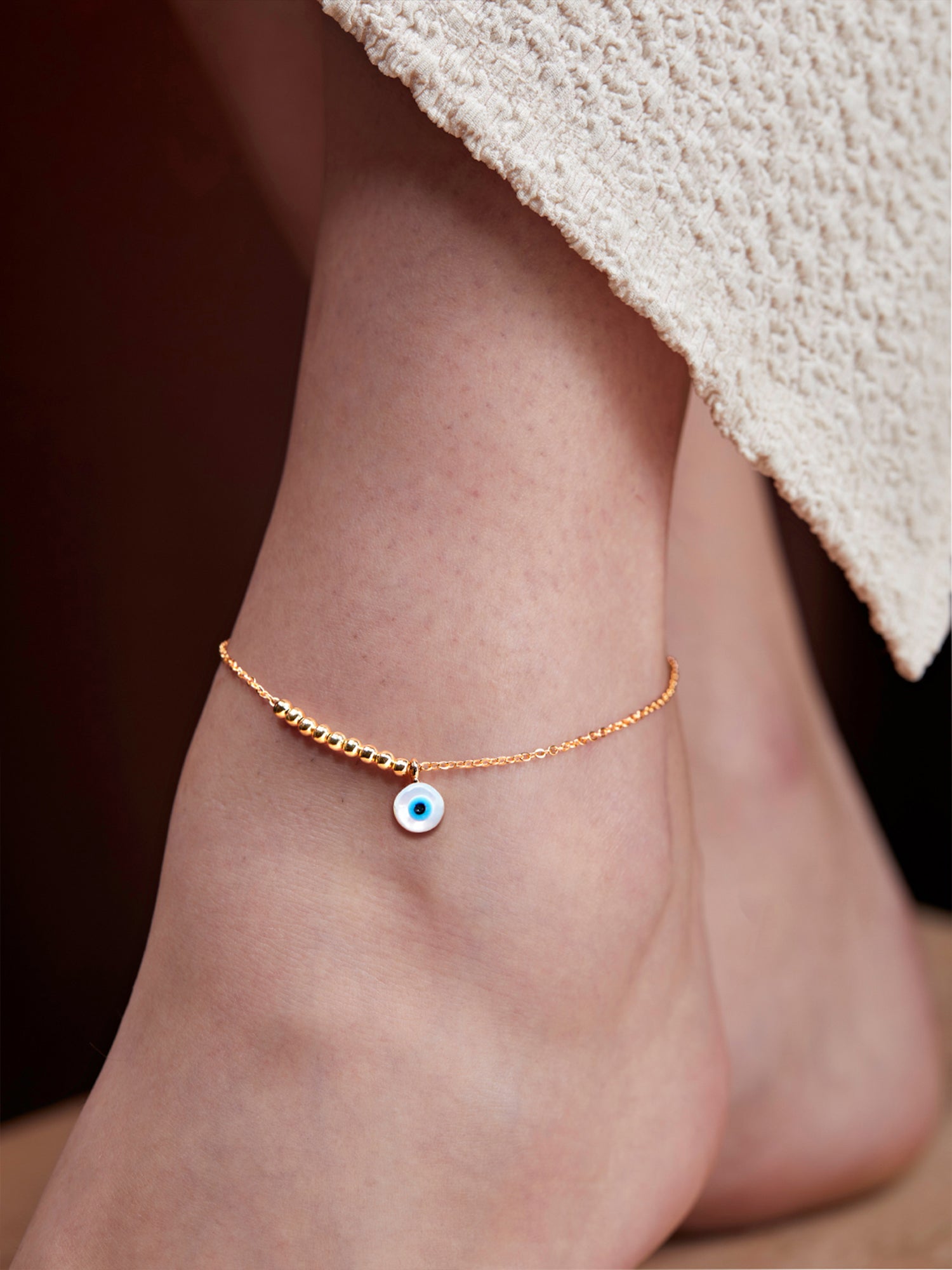 MINUTIAE Gold-Plated Anklet For Women's