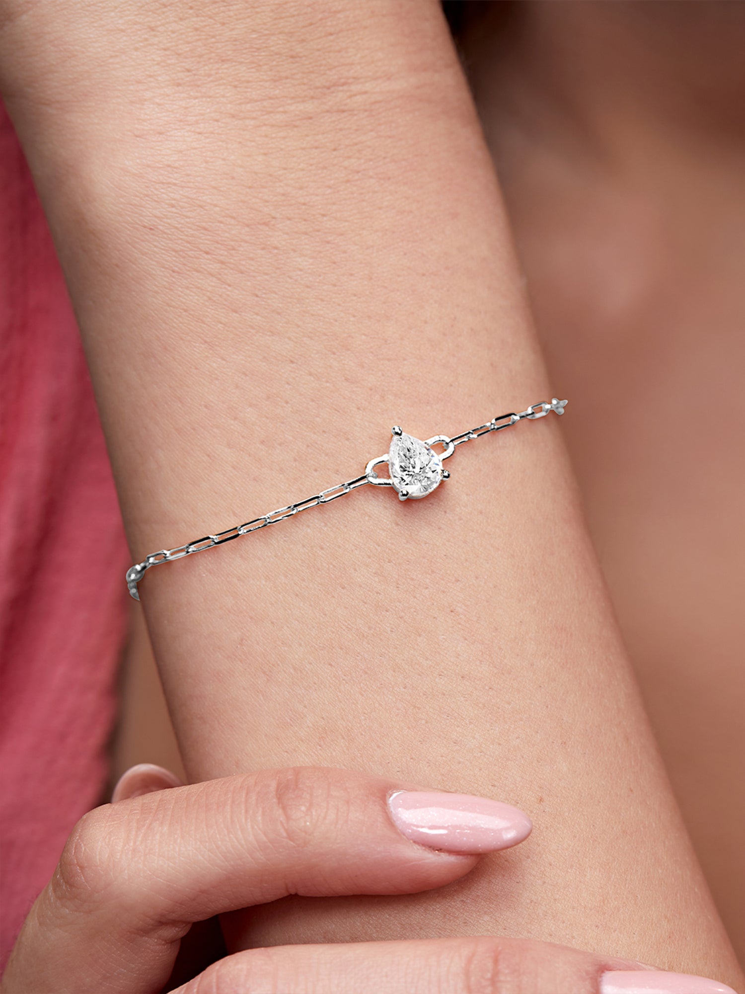 MINUTIAE Brass Crystals Gold-Plated Link Bracelet