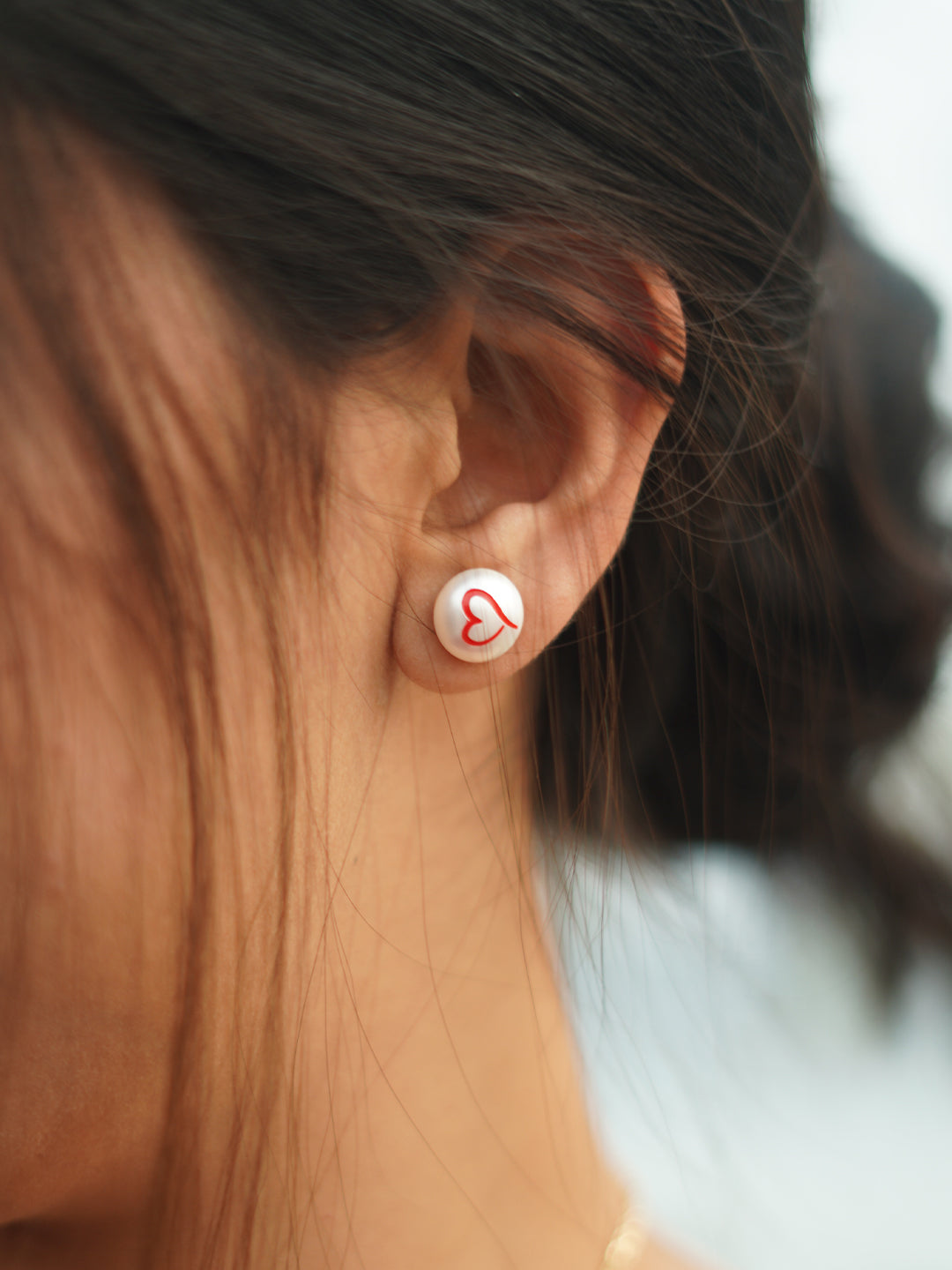 MINUTIAE Love Script Pearl Combo | Necklace, Bracelet & Stud Earrings Set