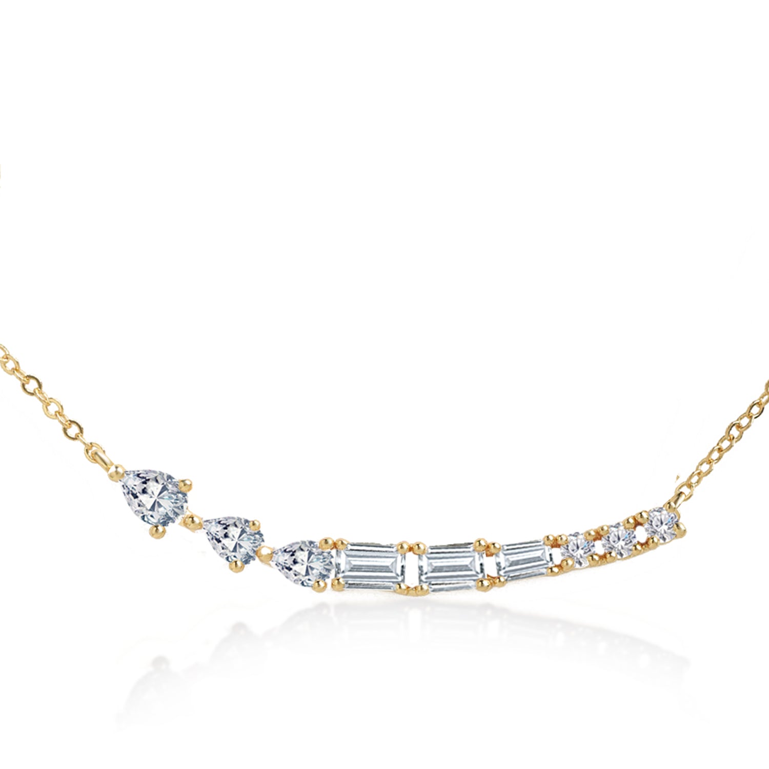 MINUTIAE 18K Gold-Toned & White Brass Gold-Plated Handcrafted Necklace
