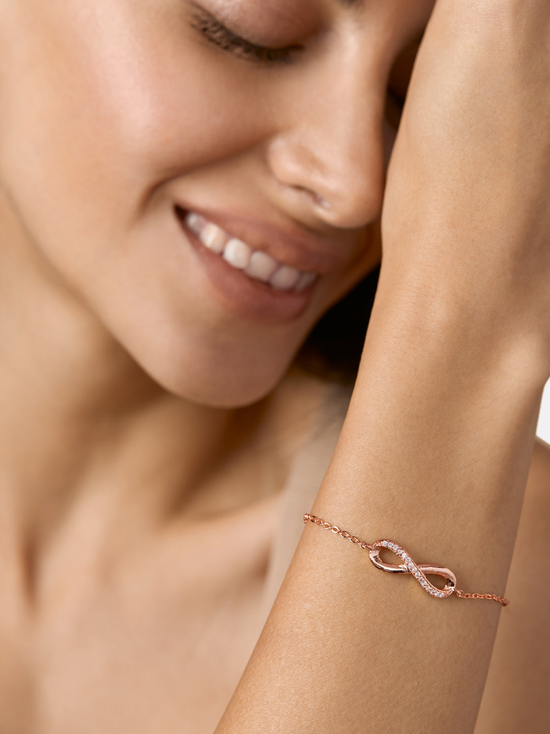 MINUTIAE Forever Infinity Combo | Gold Plated Necklace, Anklet & Bracelet Set