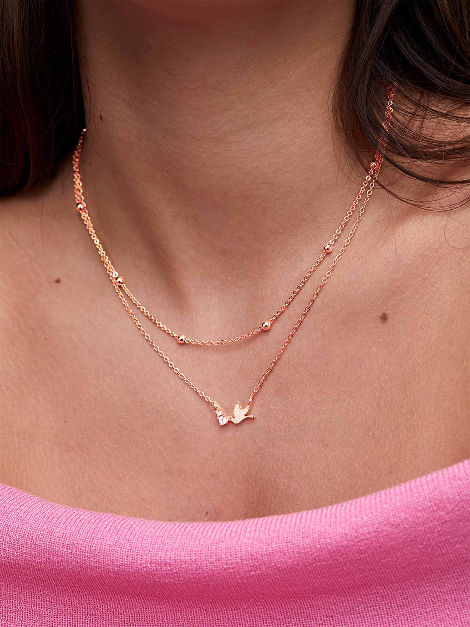 MINUTIAE Brass Gold-Plated Handcrafted Pendant Necklace