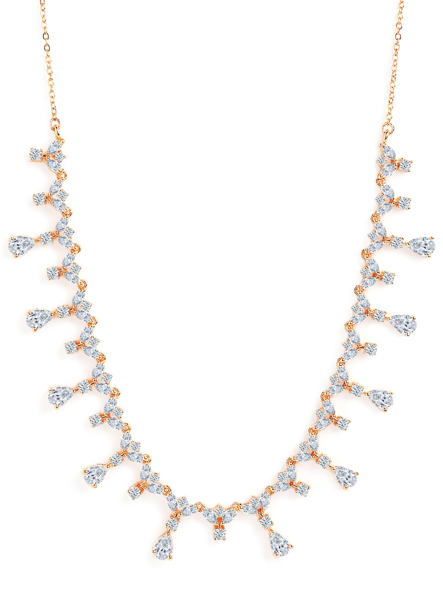 MINUTIAE Gold-Plated Stone Studded Necklace