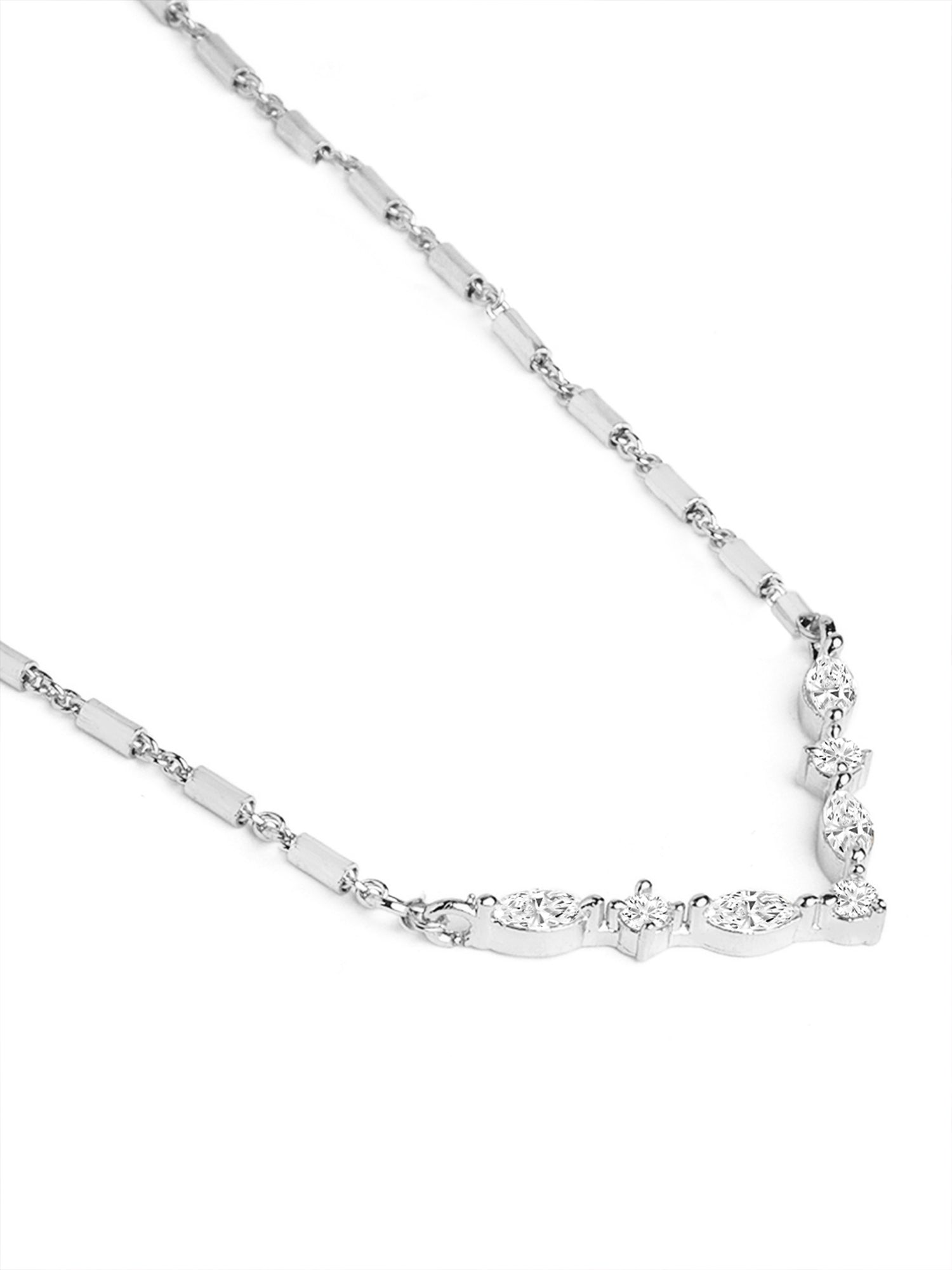 MINUTIAE Gold-Plated Stones-Studded Necklace