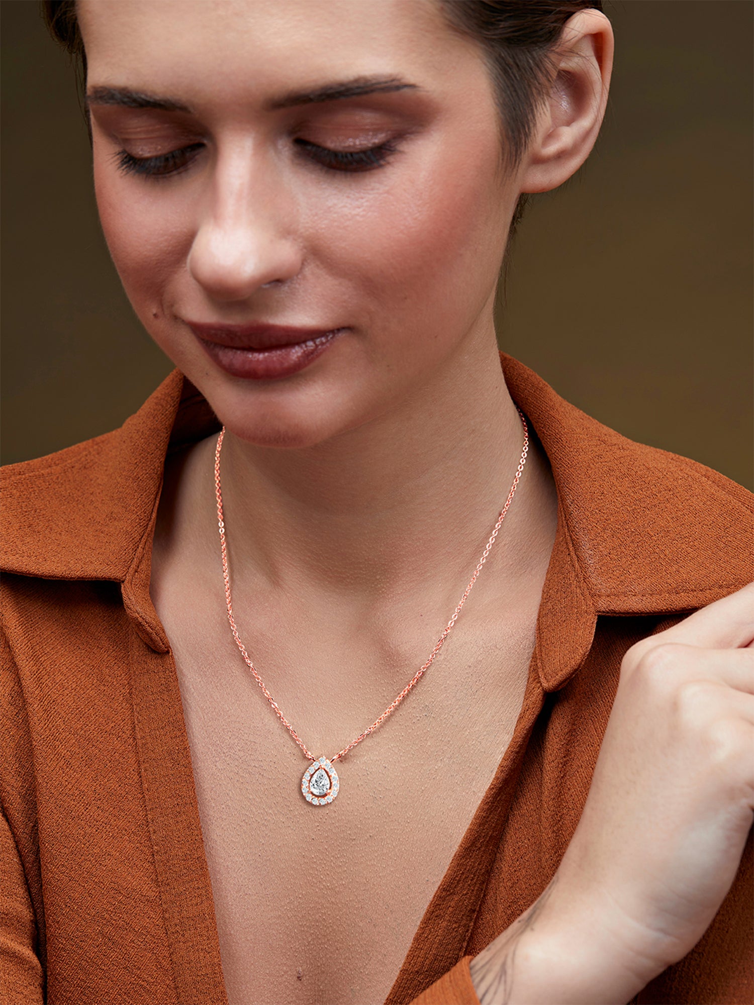 MINUTIAE Brass Gold-Plated Necklace