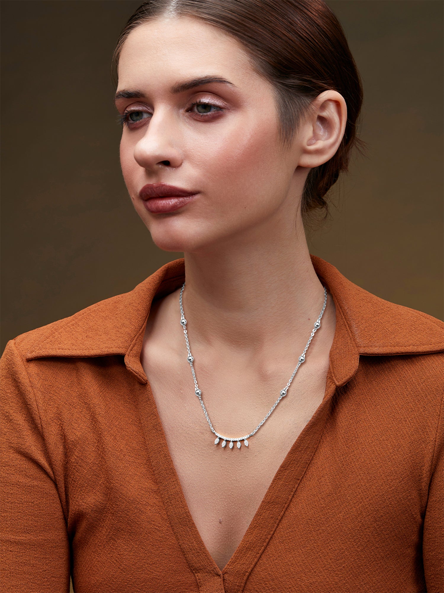 MINUTIAE Brass Gold-Plated Necklace