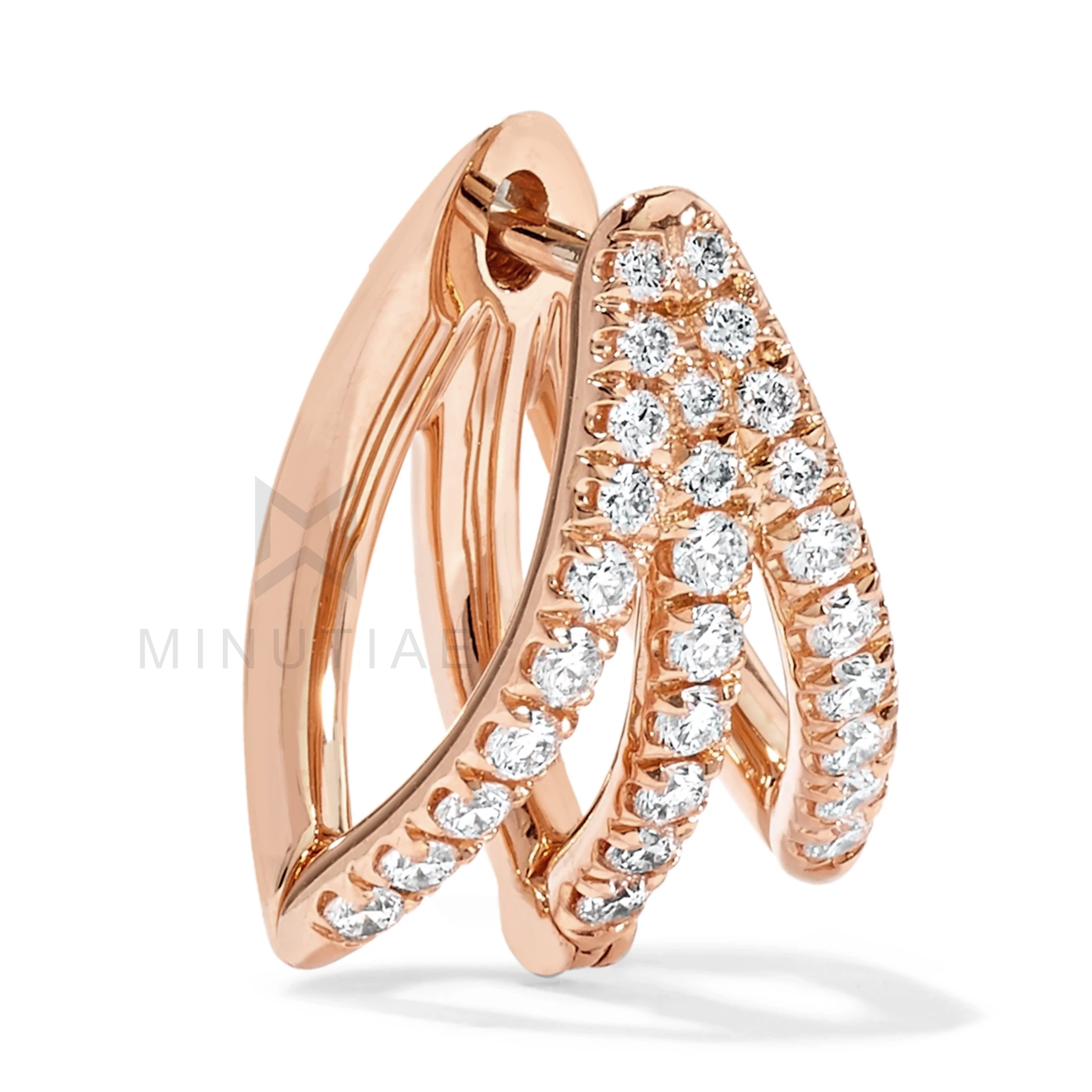 MINUTIAE 18K Gold-Toned Contemporary Studs Earrings For Women's & Girl