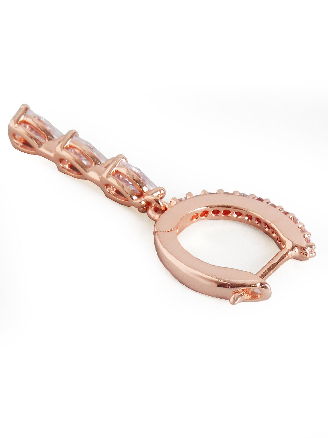 MINUTIAE 18K Gold-Toned Teardrop Shaped Drop Earrings For Women's & Girl