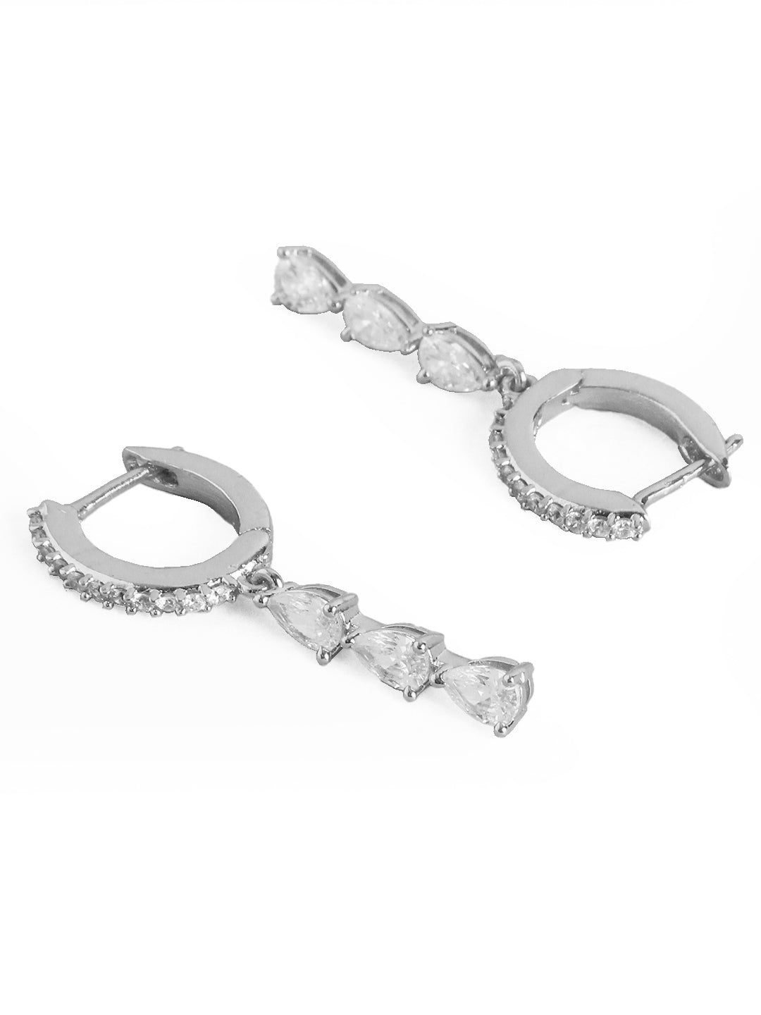 MINUTIAE 18K Gold-Toned Teardrop Shaped Drop Earrings For Women's & Girl