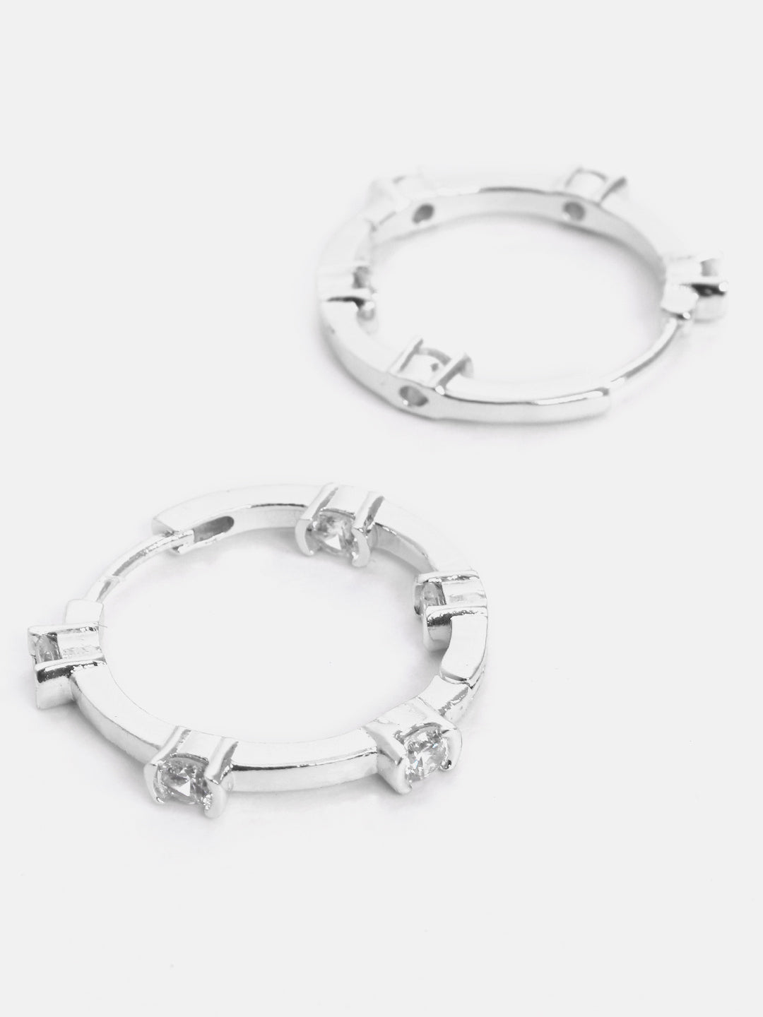 MINUTIAE 18K Gold-Toned Circular Hoop Earrings For Women's & Girl