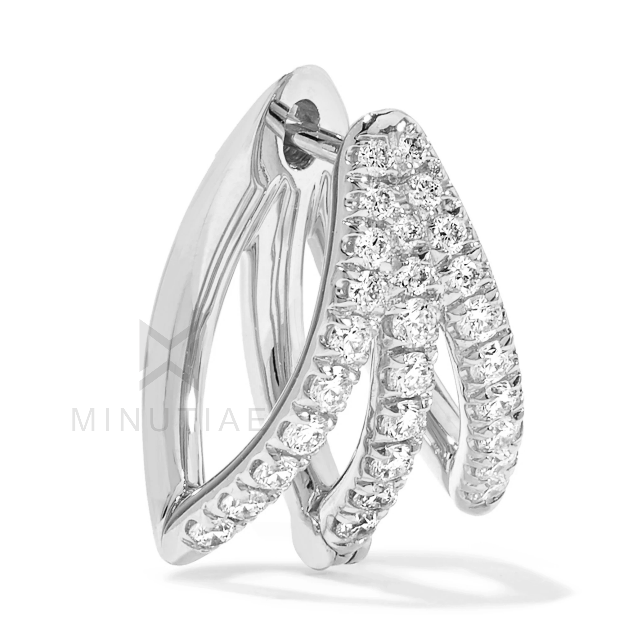 MINUTIAE 18K Gold-Toned Contemporary Studs Earrings For Women's & Girl