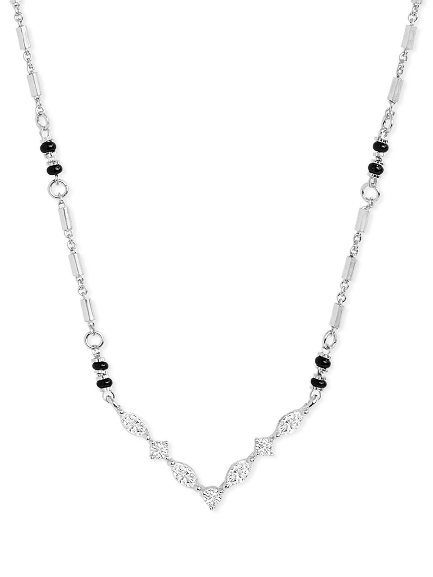 MINUTIAE Gold-Plated Artificial Stones and Beads Mangalsutra For Women's