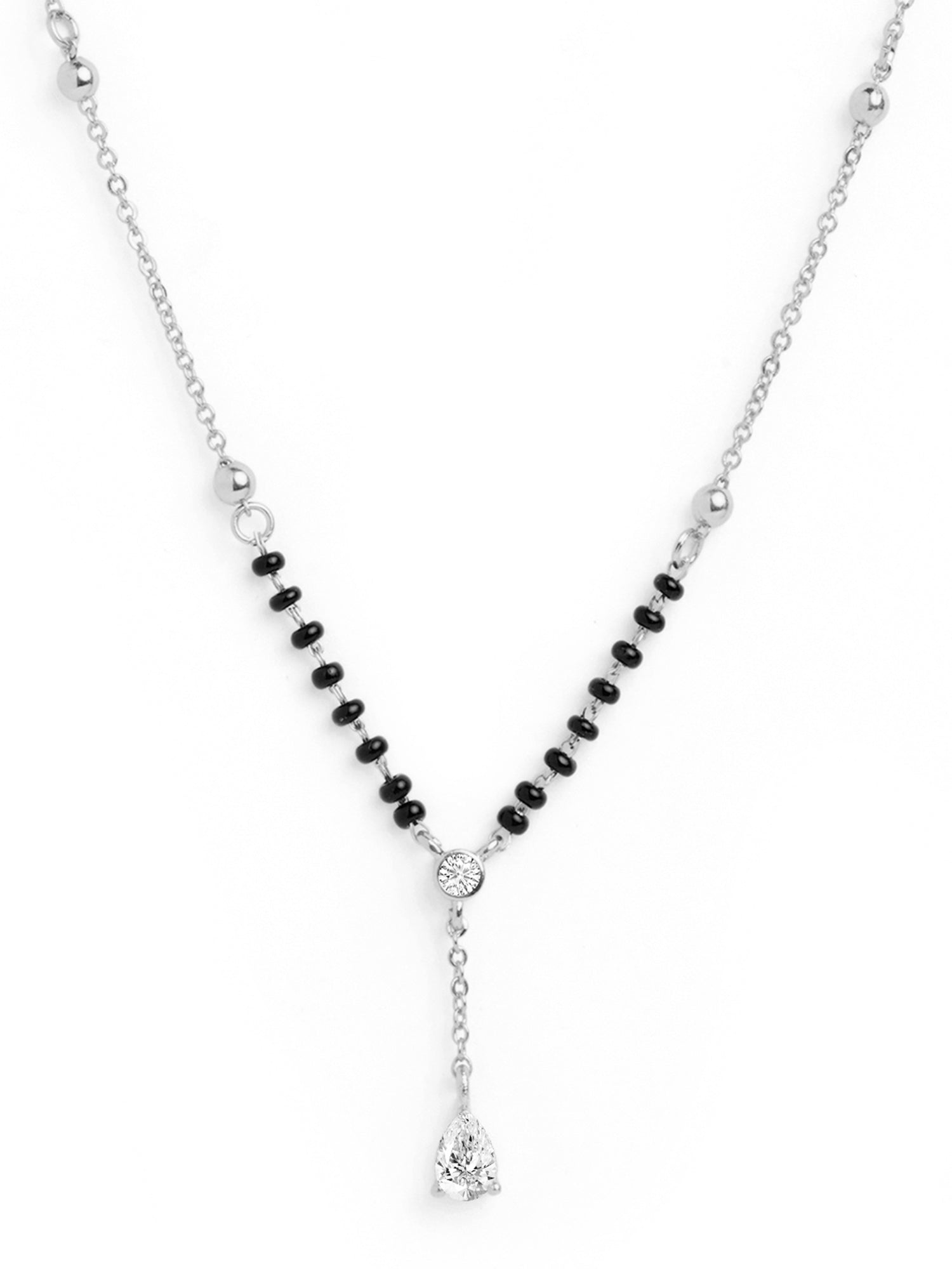 MINUTIAE Gold-Plated Artificial Stones and Beads Mangalsutra For Women's