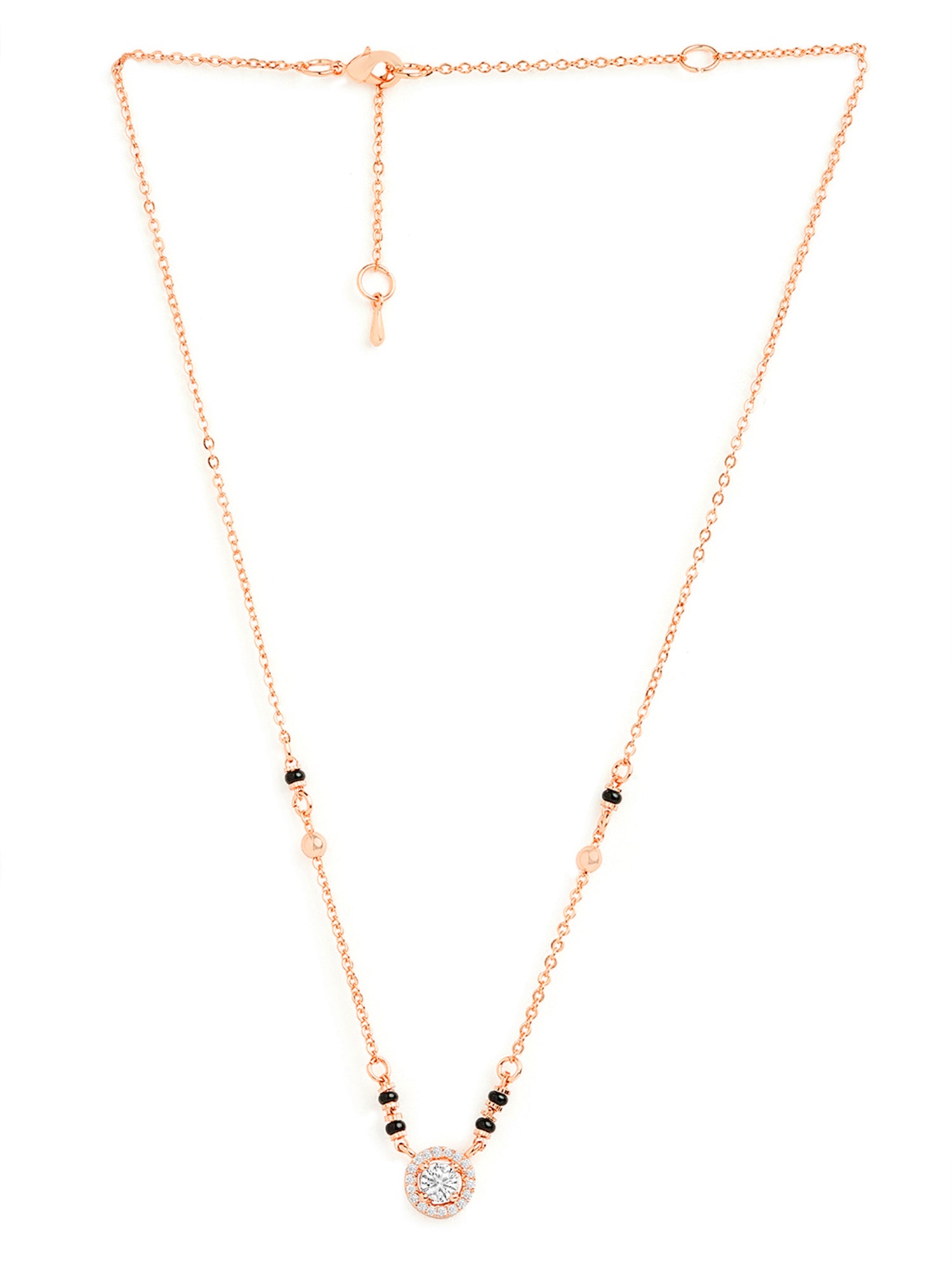 MINUTIAE Gold-Plated Artificial Stones and Beads Mangalsutra For Women's