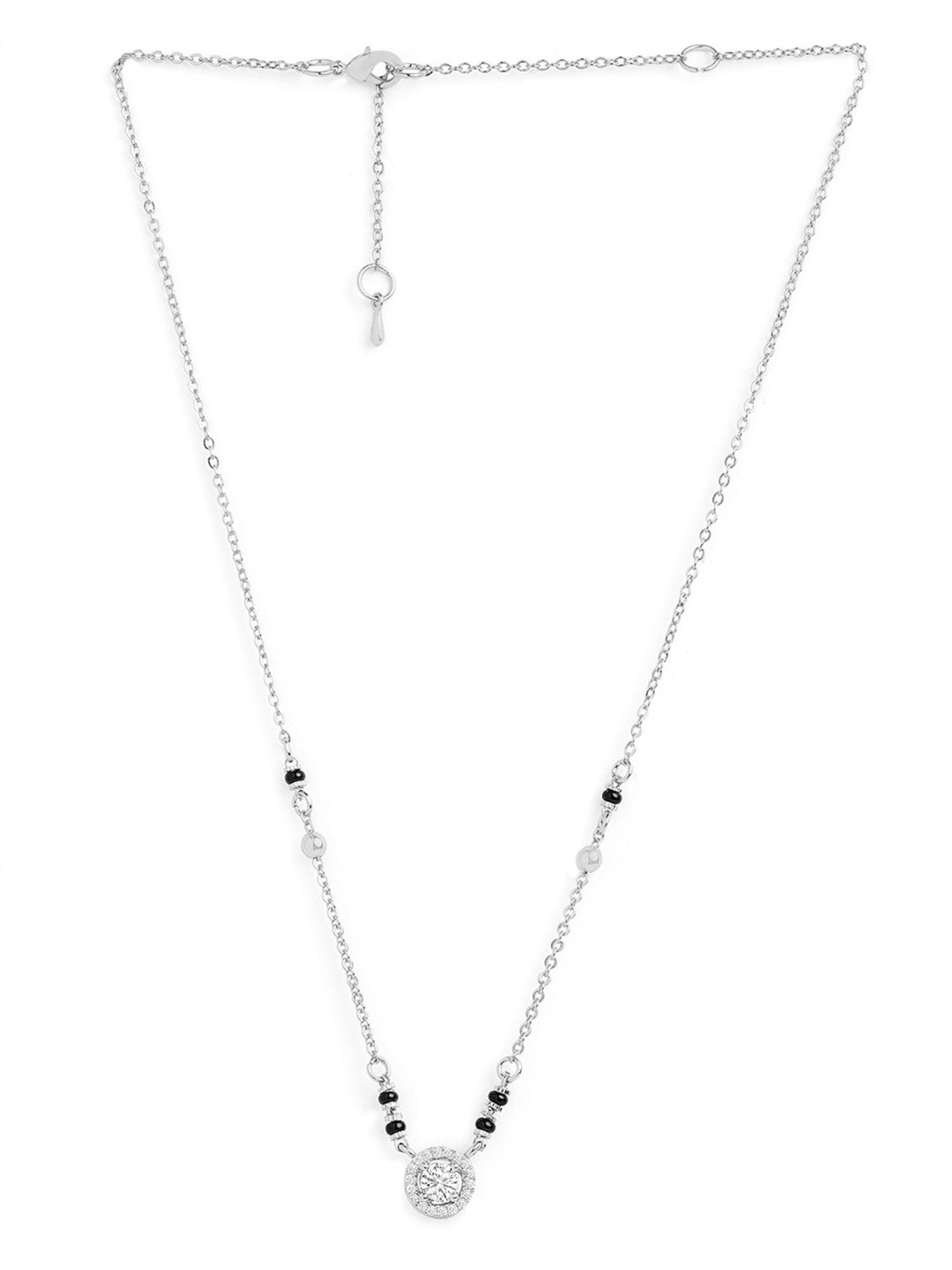 MINUTIAE Gold-Plated Artificial Stones and Beads Mangalsutra For Women's